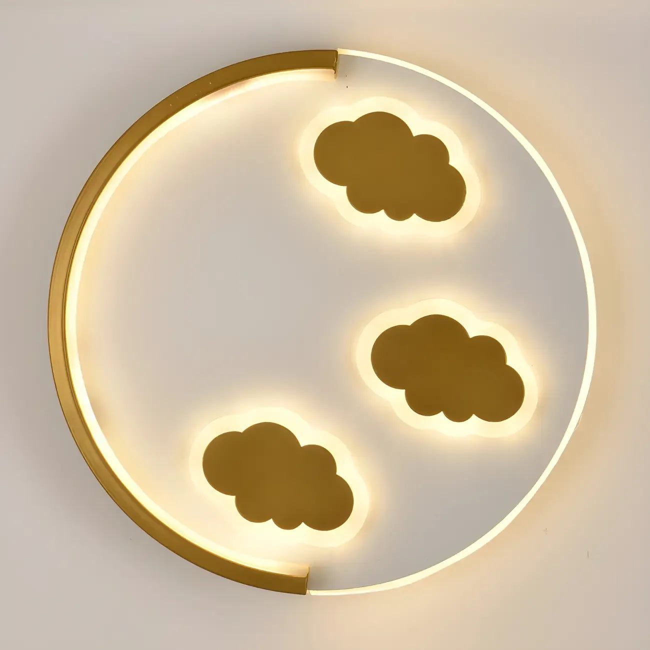 Circular LED Wall Sconce with Cartoon Pattern for kids Bedroom