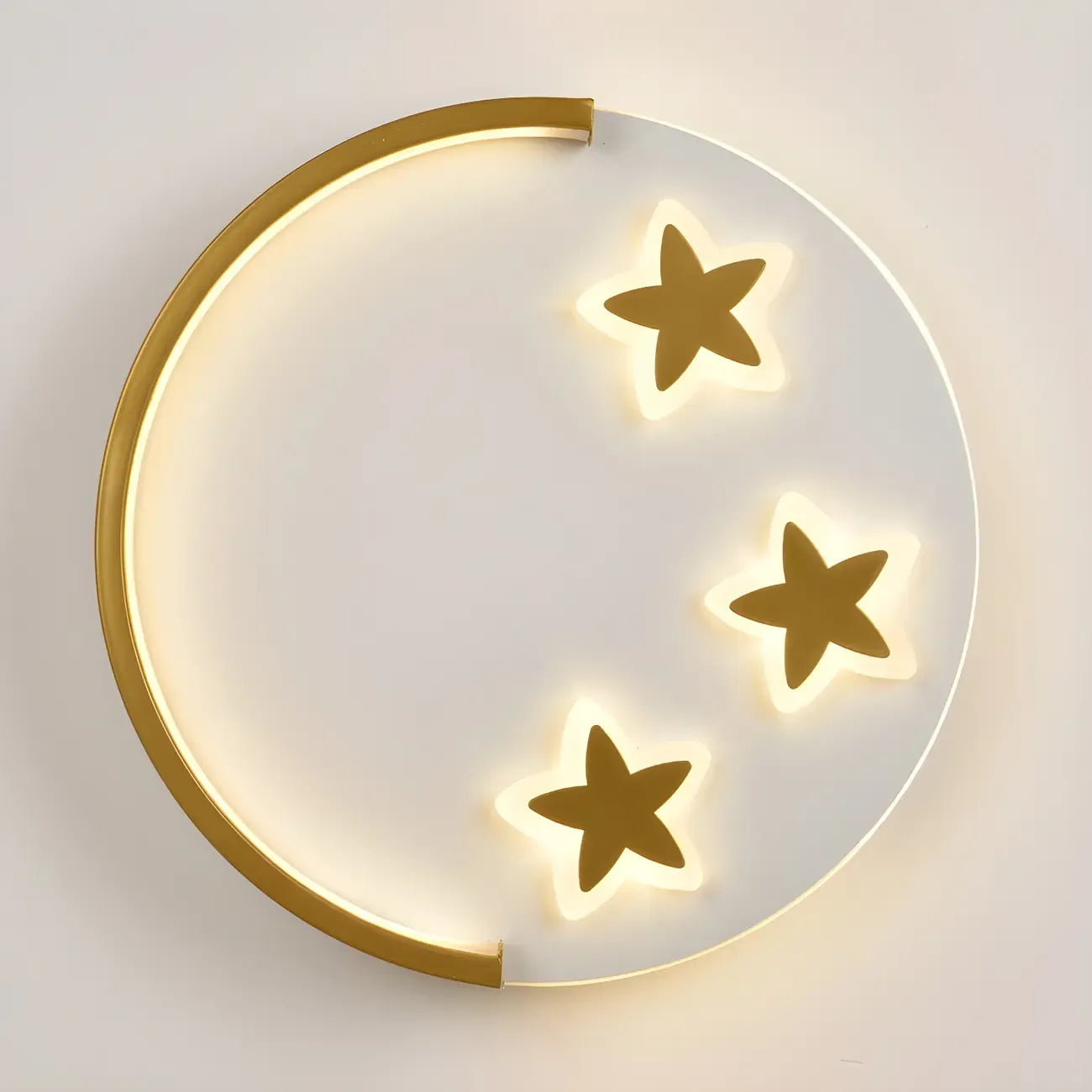 Circular LED Wall Sconce with Cartoon Pattern for kids Bedroom