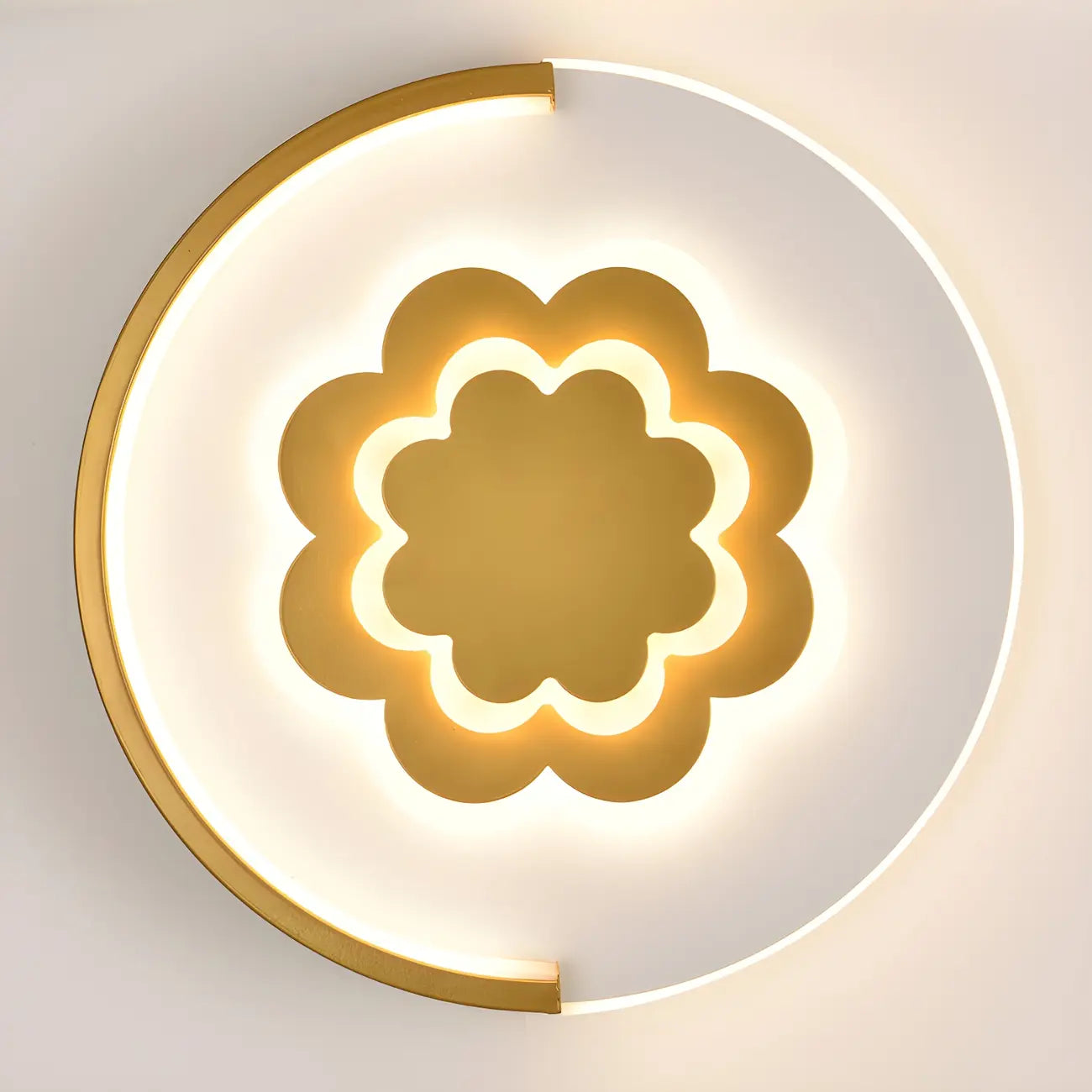 Circular LED Wall Sconce with Cartoon Pattern for kids Bedroom
