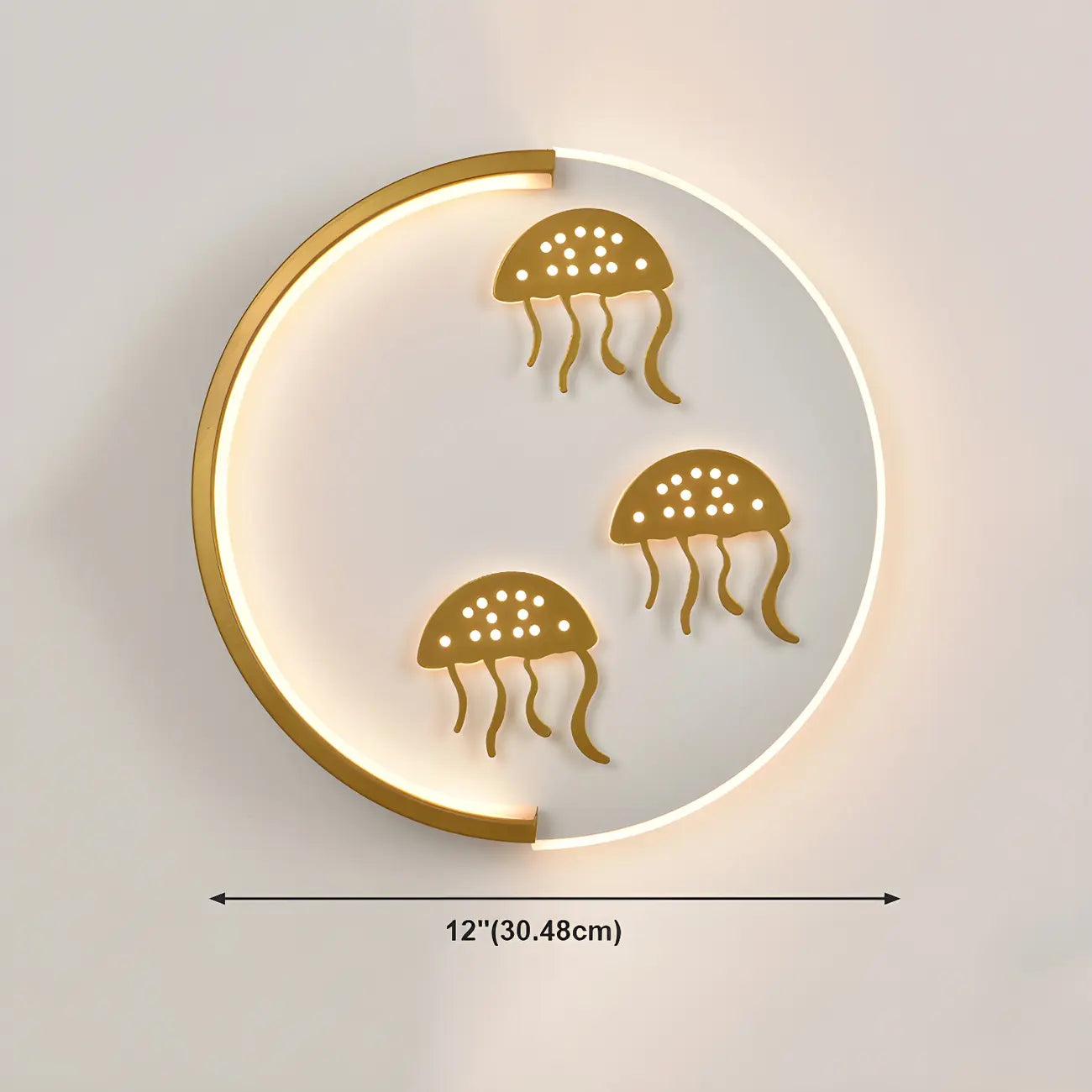 Circular LED Wall Sconce with Cartoon Pattern for kids Bedroom