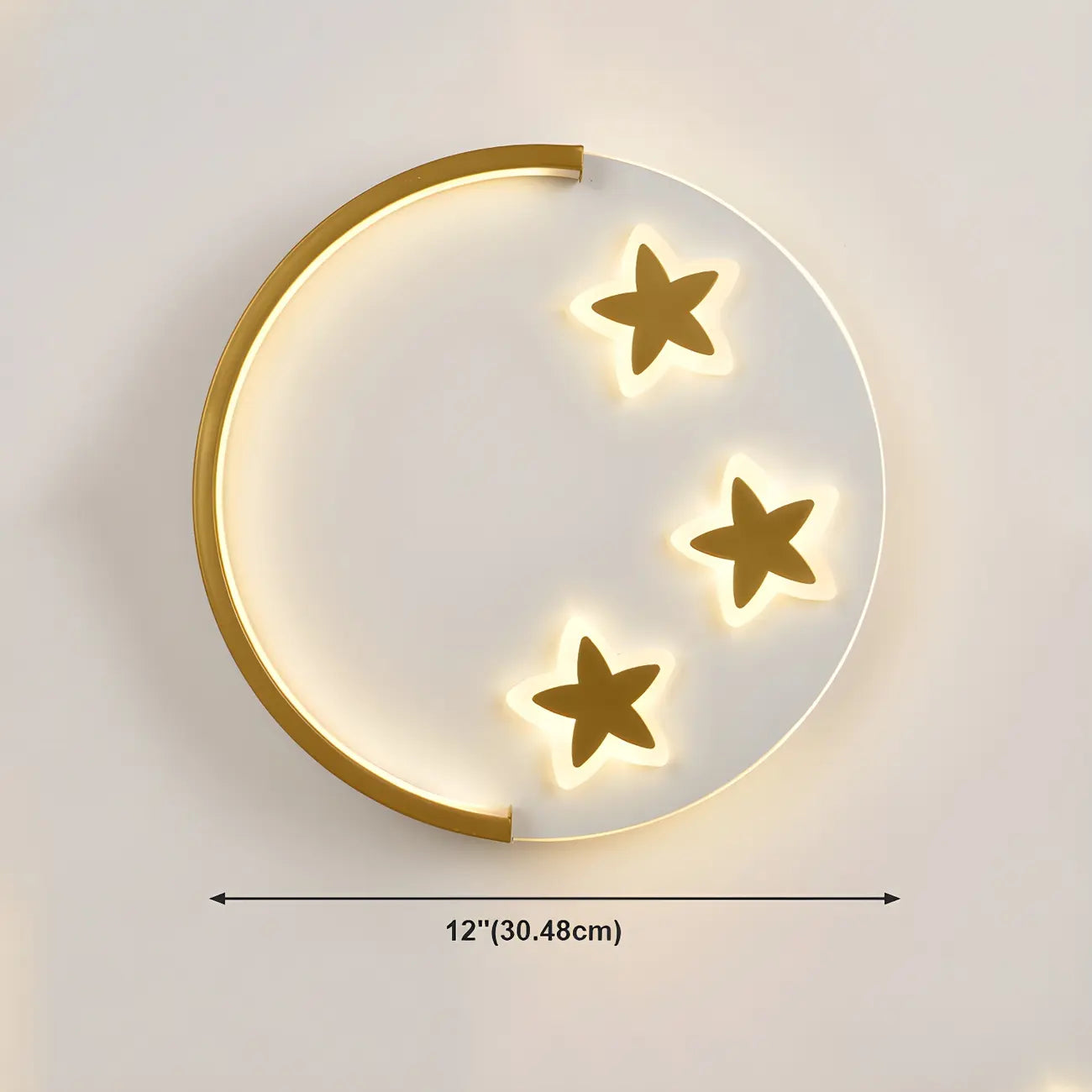 Circular LED Wall Sconce with Cartoon Pattern for kids Bedroom