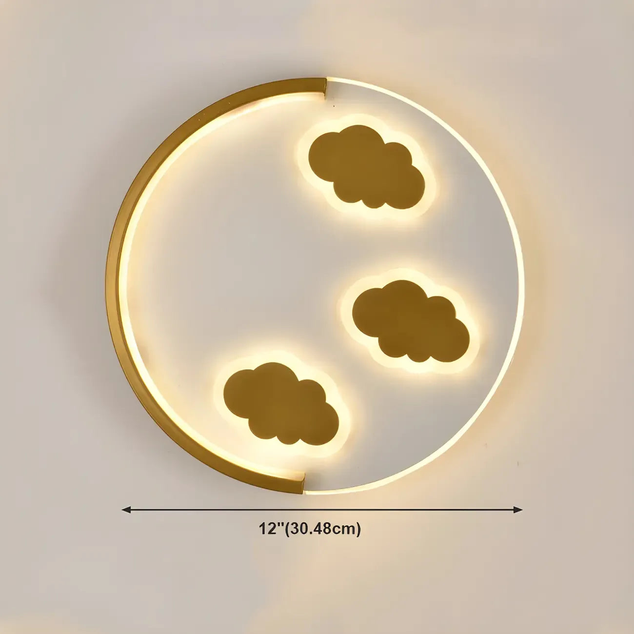 Circular LED Wall Sconce with Cartoon Pattern for kids Bedroom