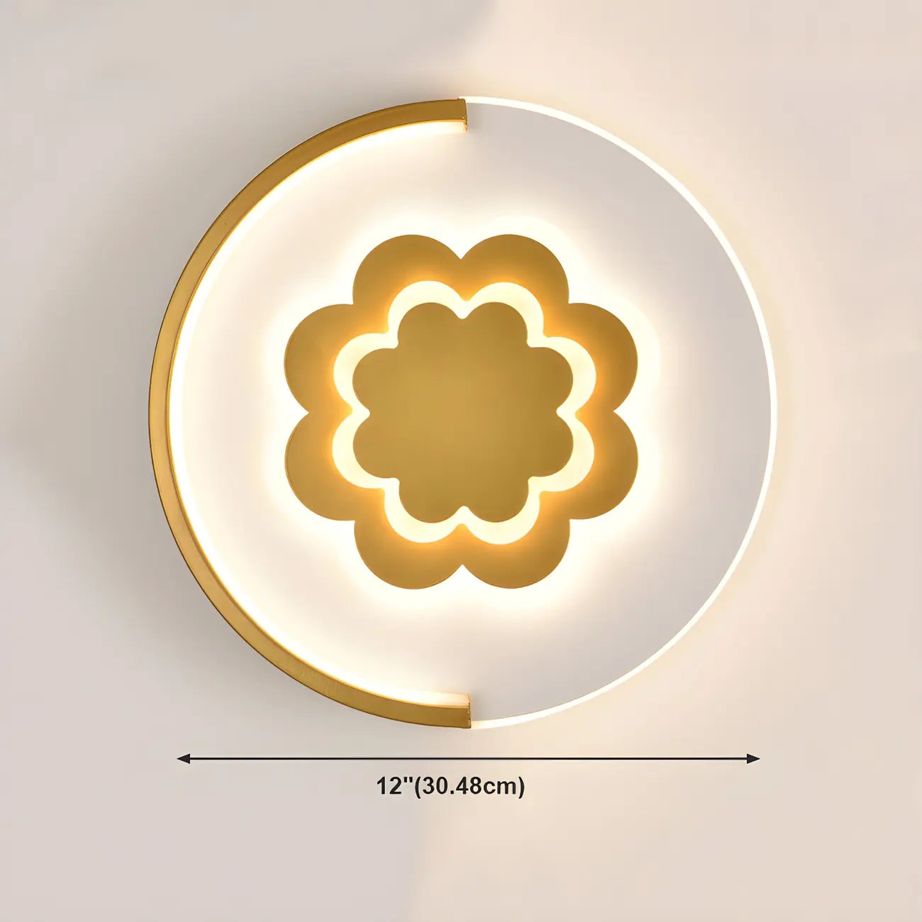 Circular LED Wall Sconce with Cartoon Pattern for kids Bedroom