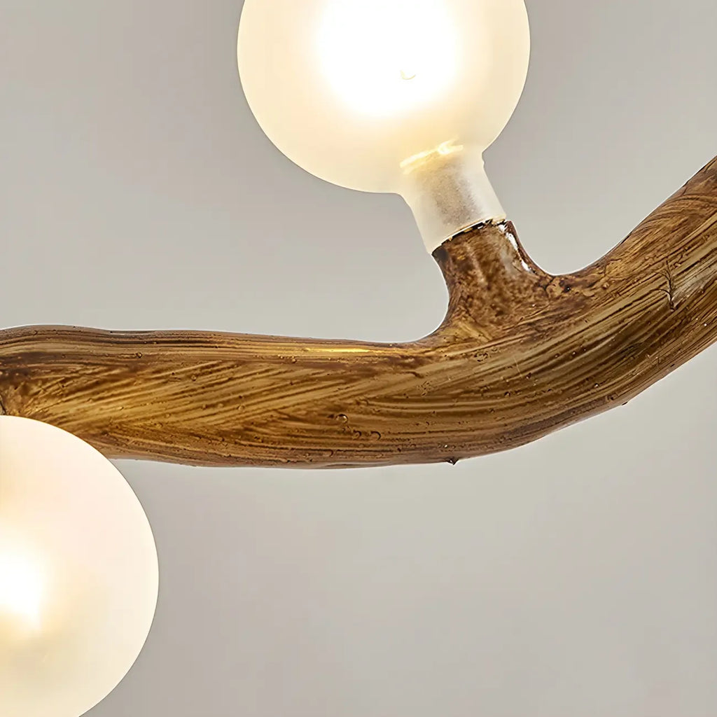 Modern Brown Glass Linear Island Pendant Light