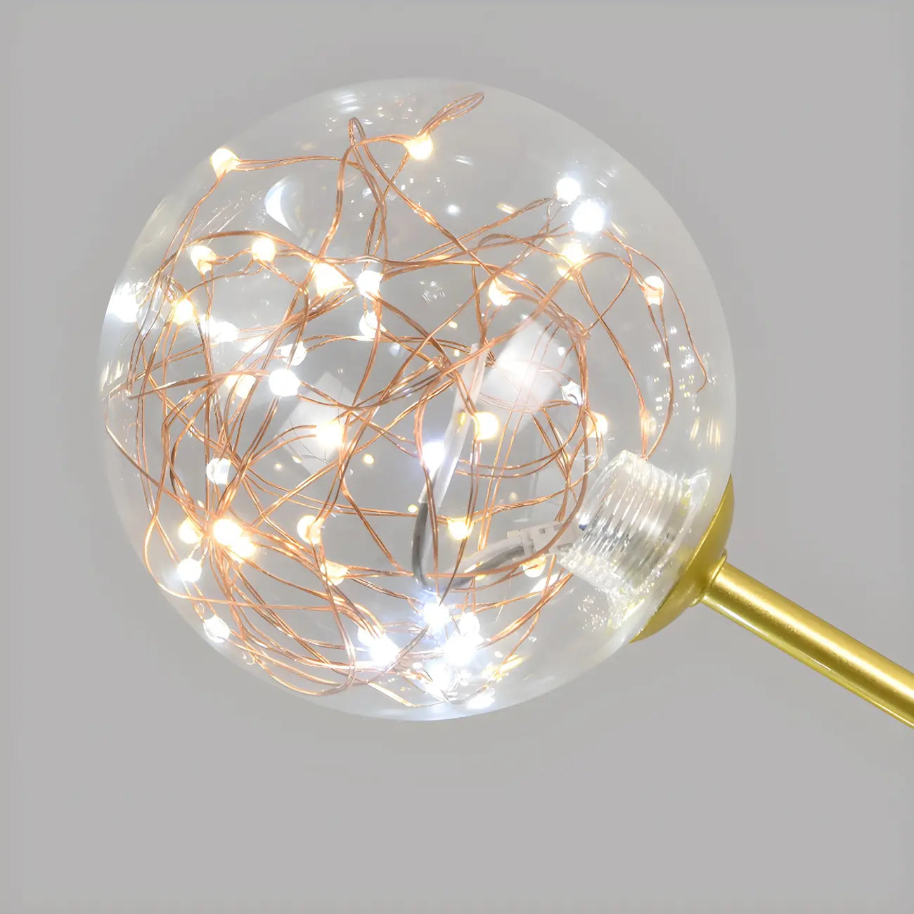 Modern Golden Globe Sputnik Chandelier for Living Room