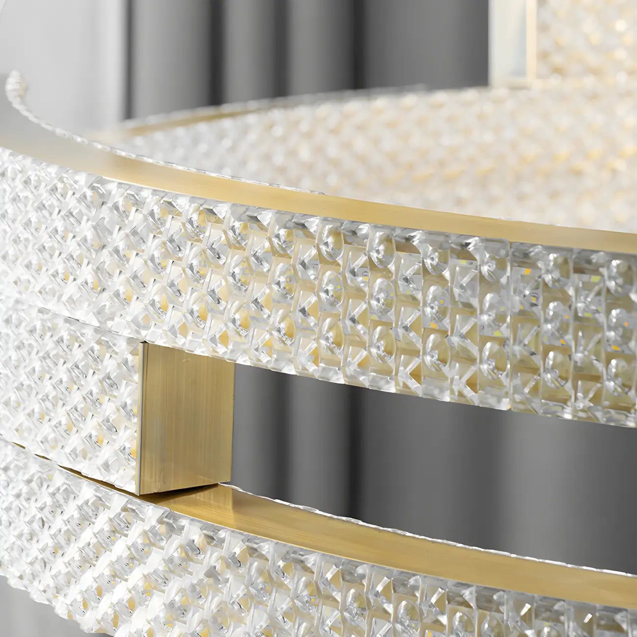 Artistic Modern Gold Oval Pendant Light for Kitchen