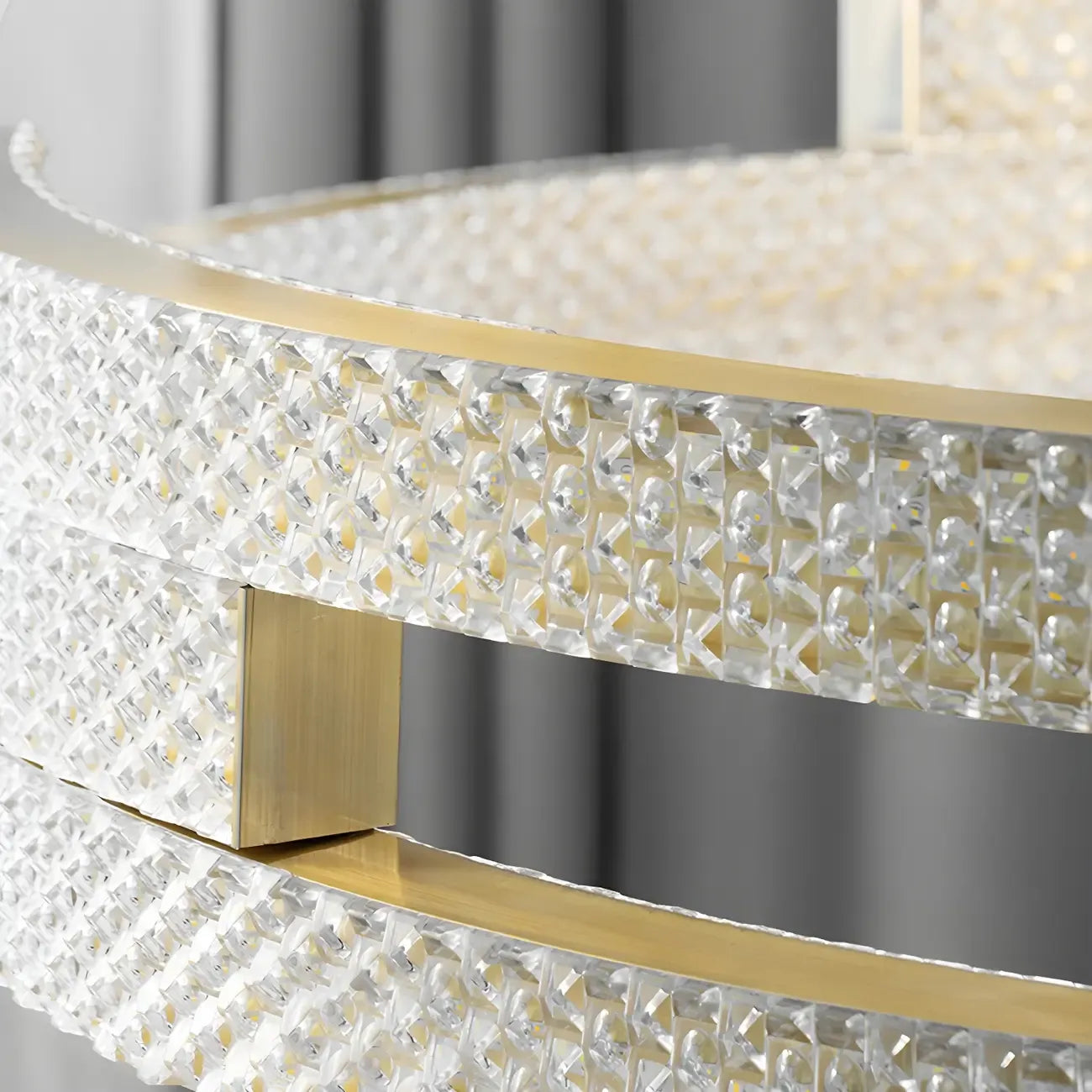 Artistic Modern Gold Oval Pendant Light for Kitchen