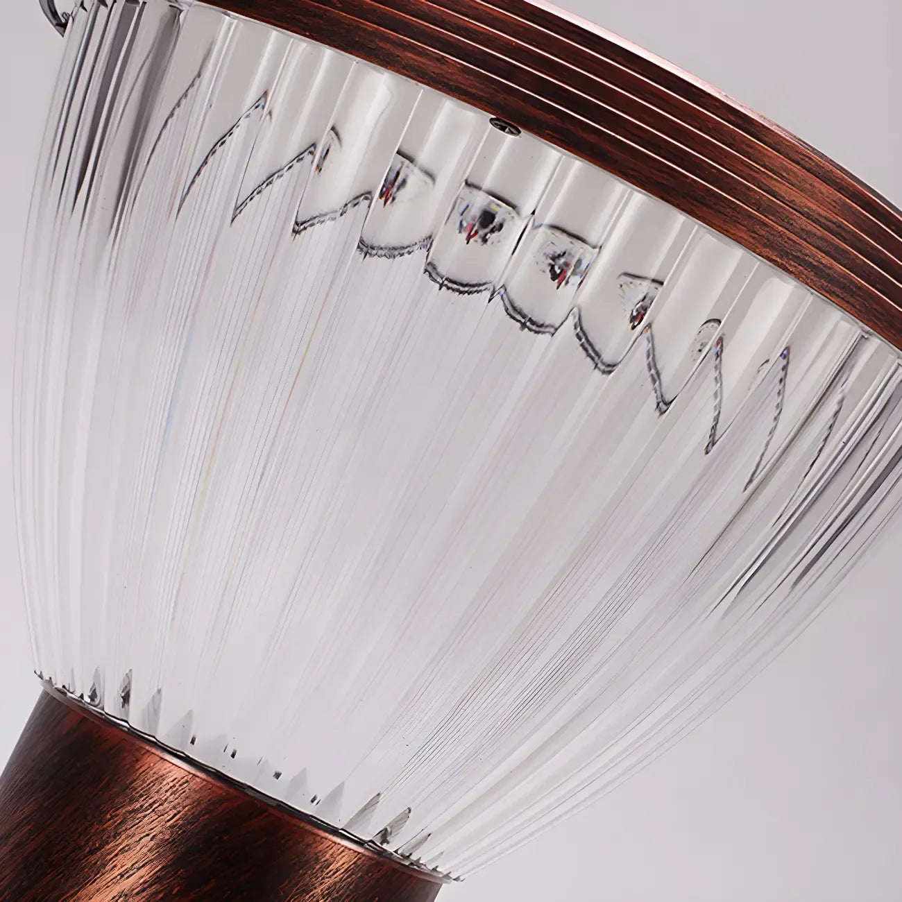 Solar Metal Cone Clear Shade Outdoor Post Lights