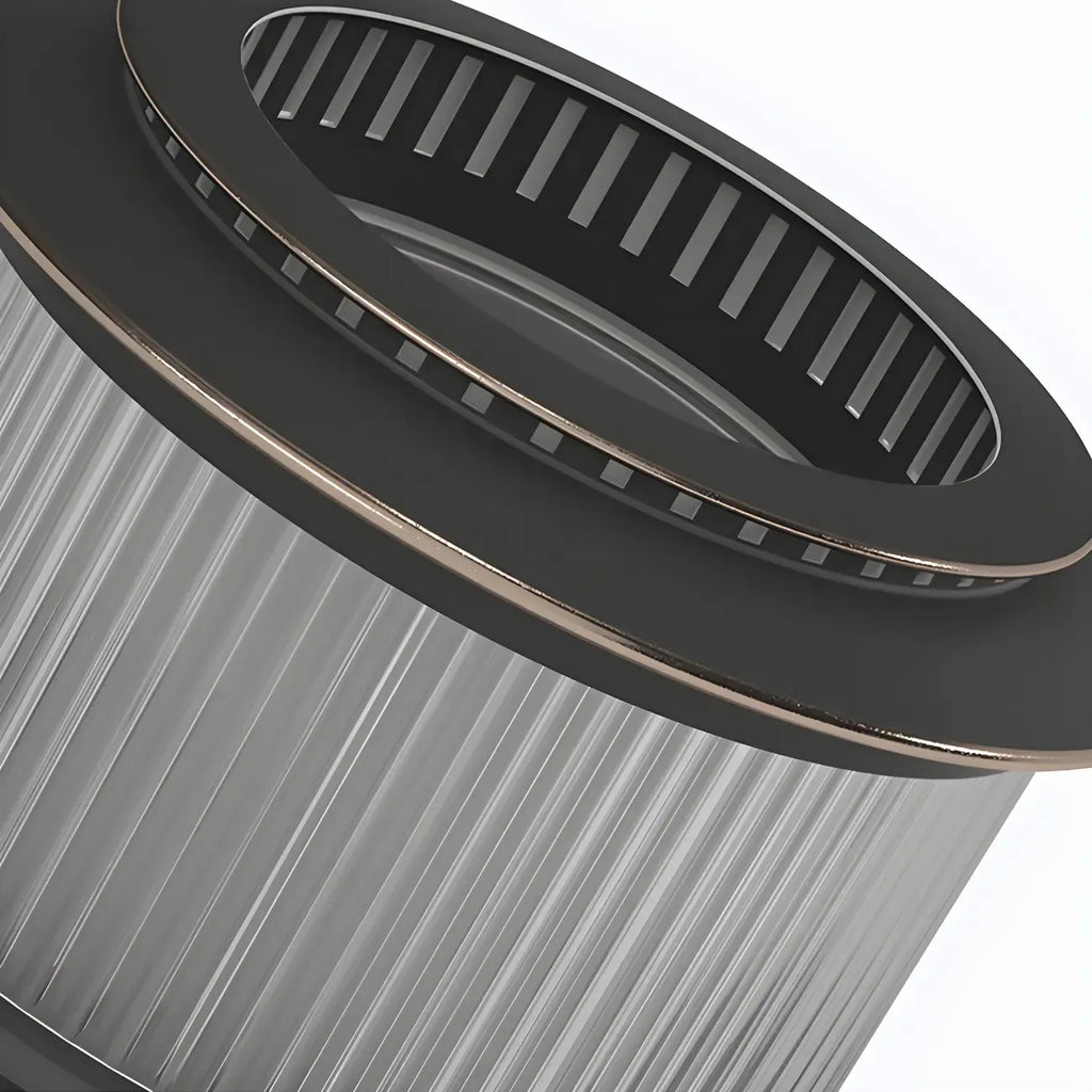 Black Metal Circular Drum Post Cap Light