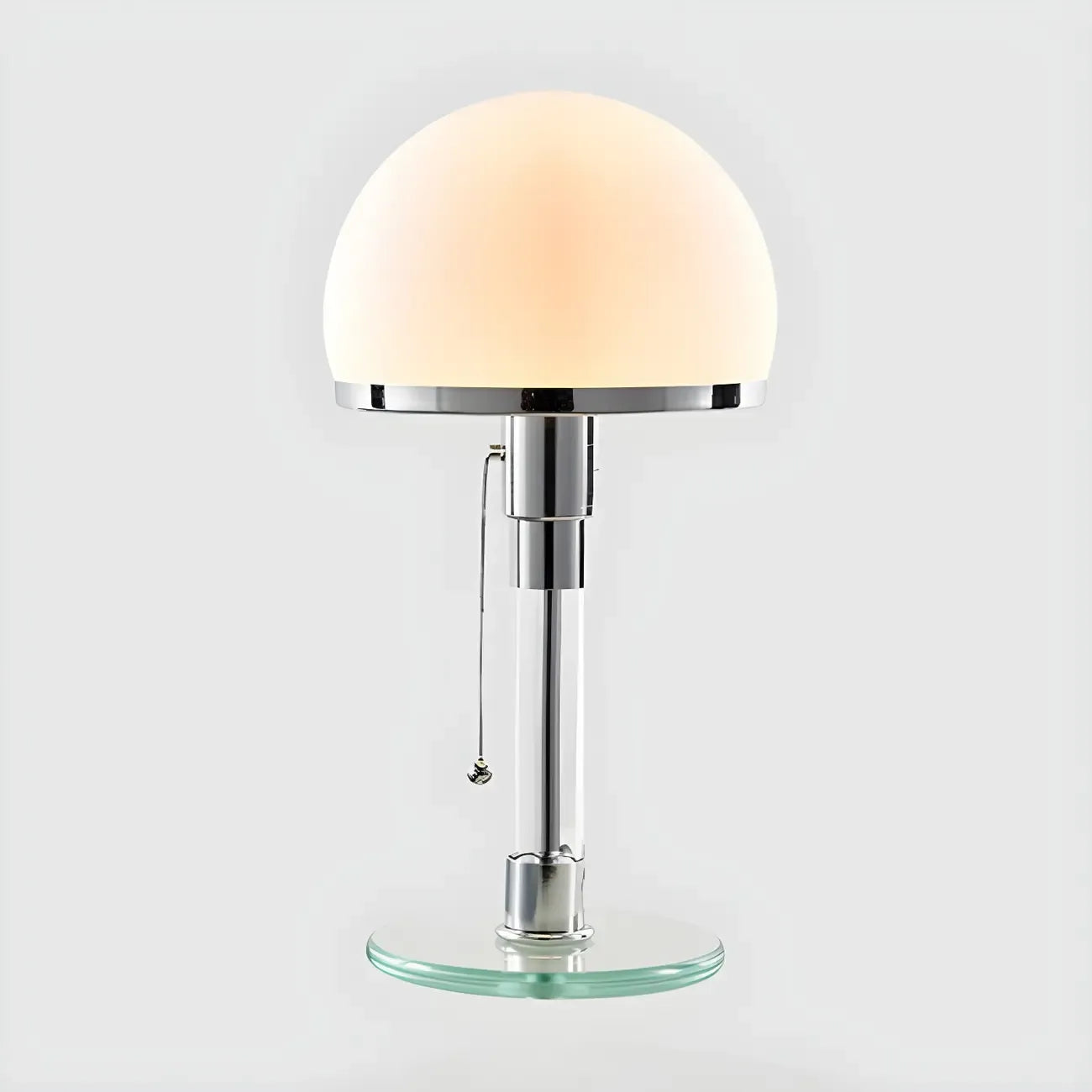 Minimalist  Dome Task Table Lamp with Pull Chain