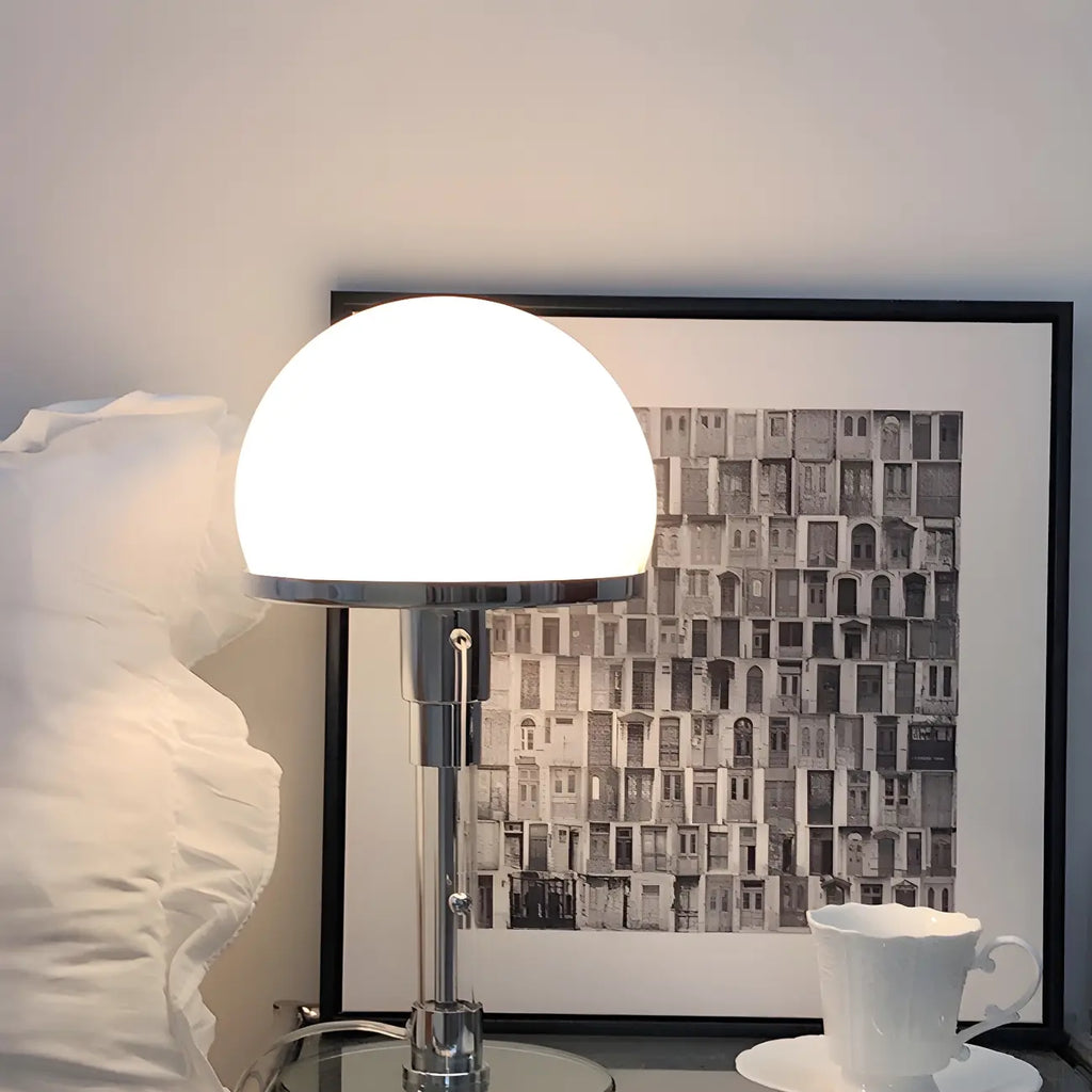 Minimalist  Dome Task Table Lamp with Pull Chain