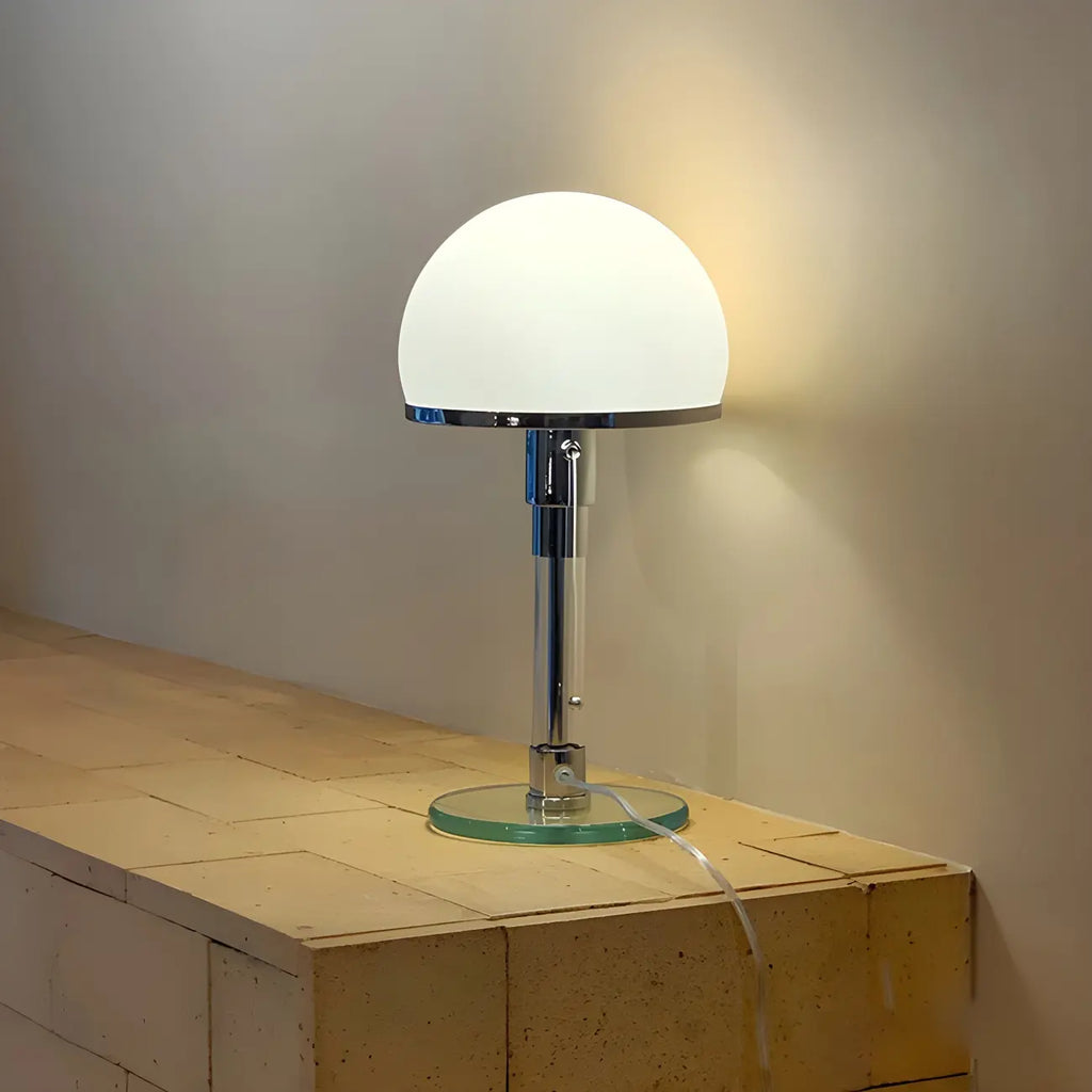 Minimalist  Dome Task Table Lamp with Pull Chain