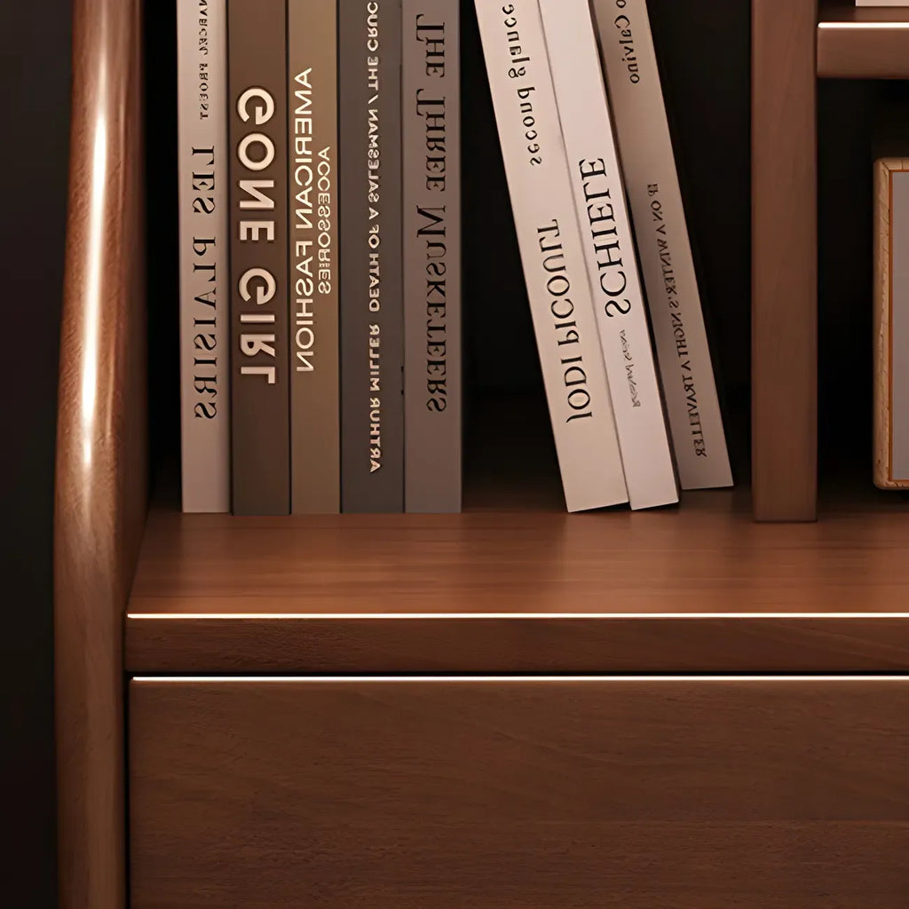 Narrow Versatile 2 Drawers Solid Wood White Nightstand