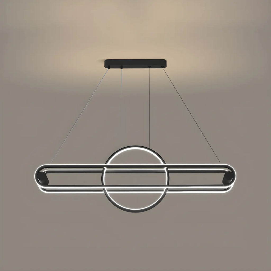 Adjustable Modern Iron Linear Pendant Light