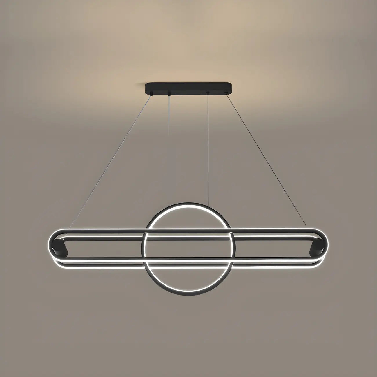 Adjustable Modern Iron Linear Pendant Light