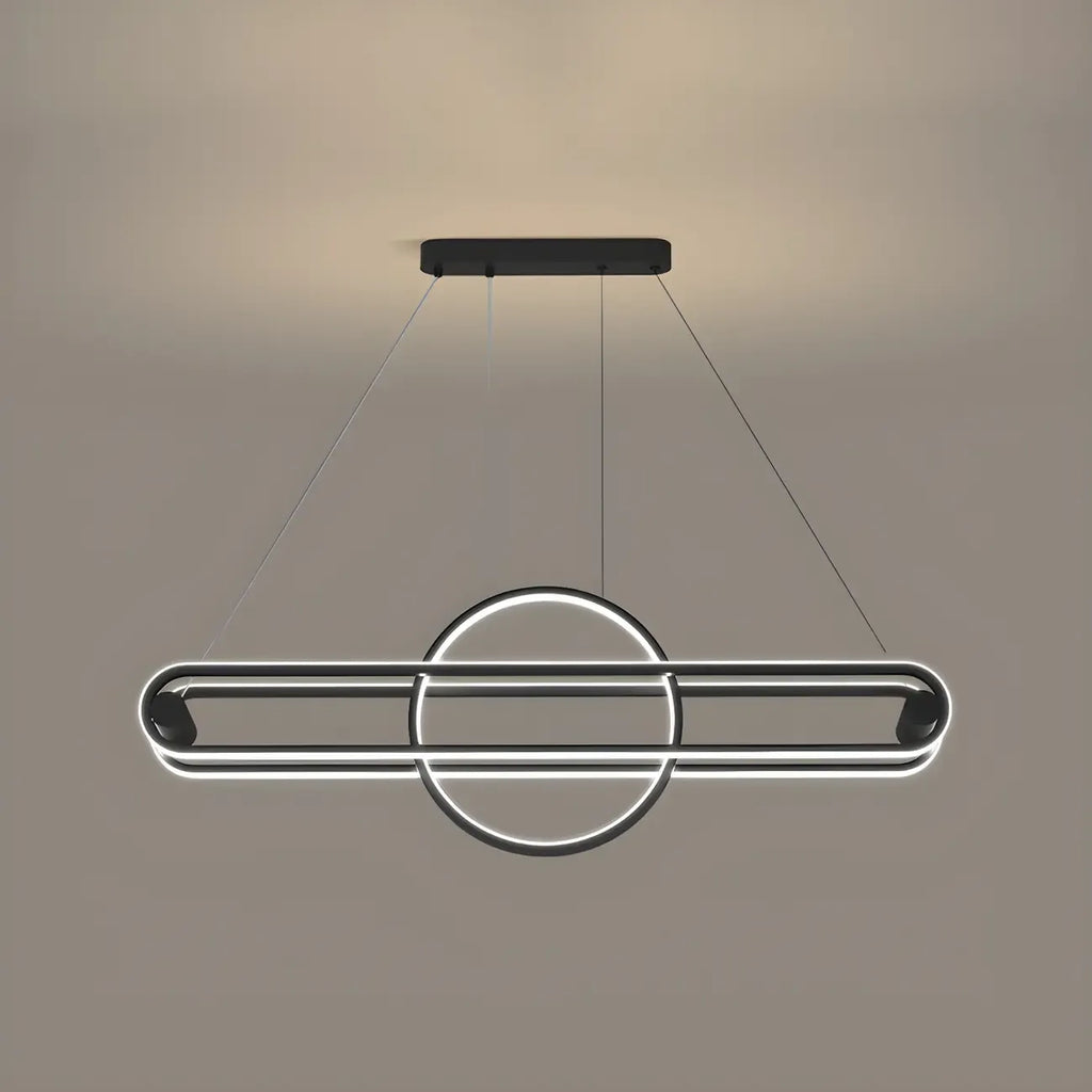 Adjustable Modern Iron Linear Pendant Light