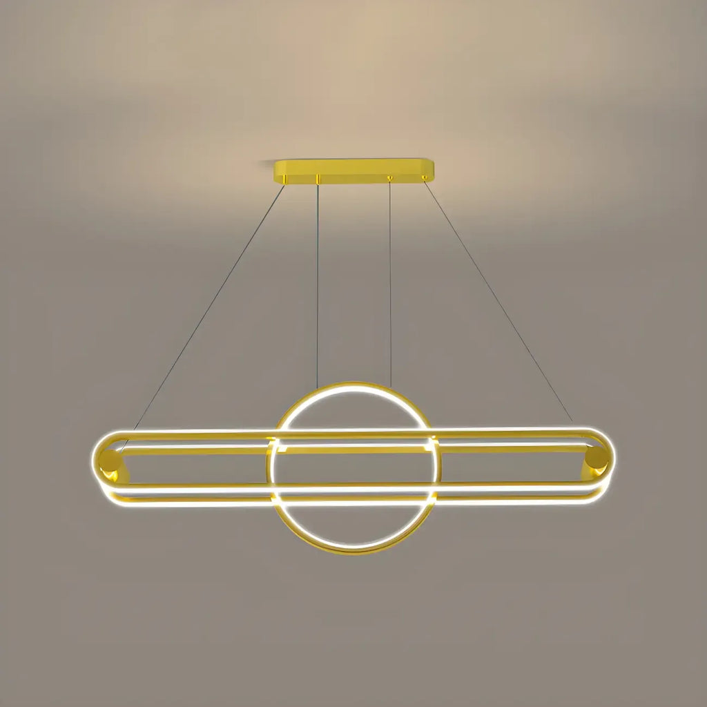 Adjustable Modern Iron Linear Pendant Light