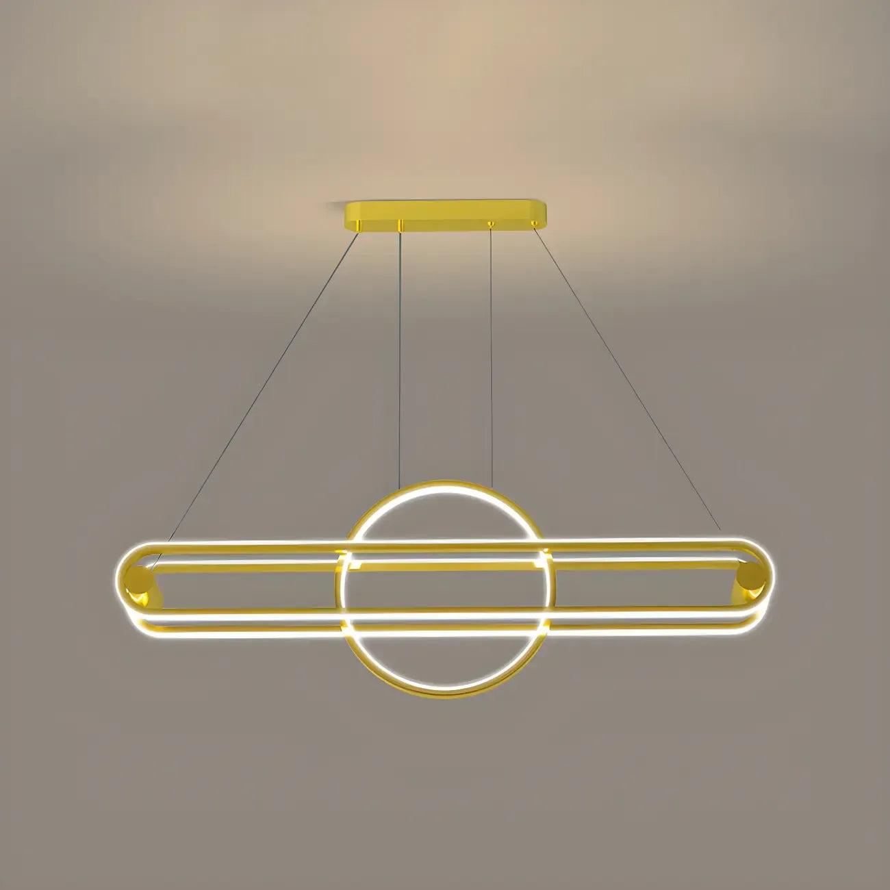 Adjustable Modern Iron Linear Pendant Light