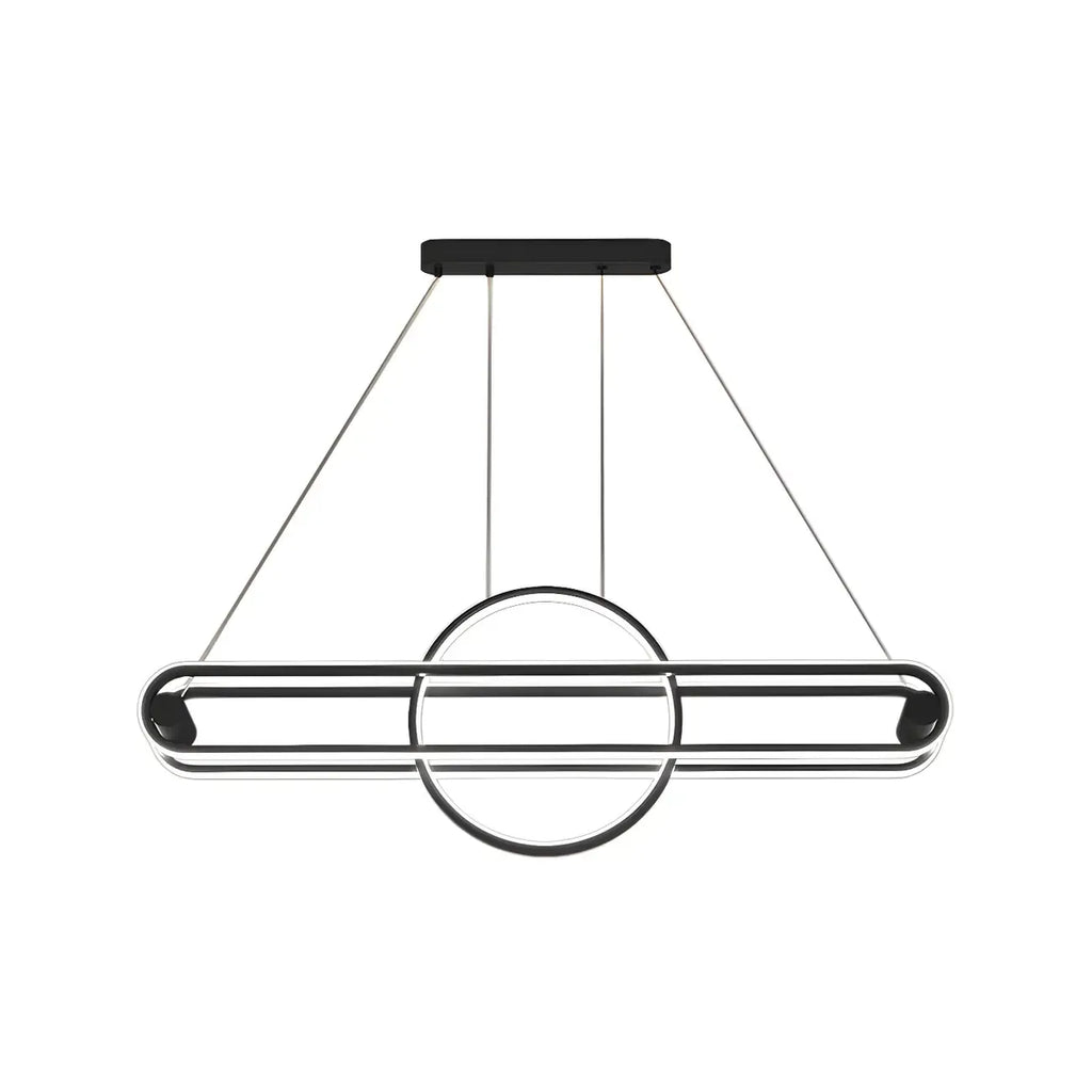 Adjustable Modern Iron Linear Pendant Light