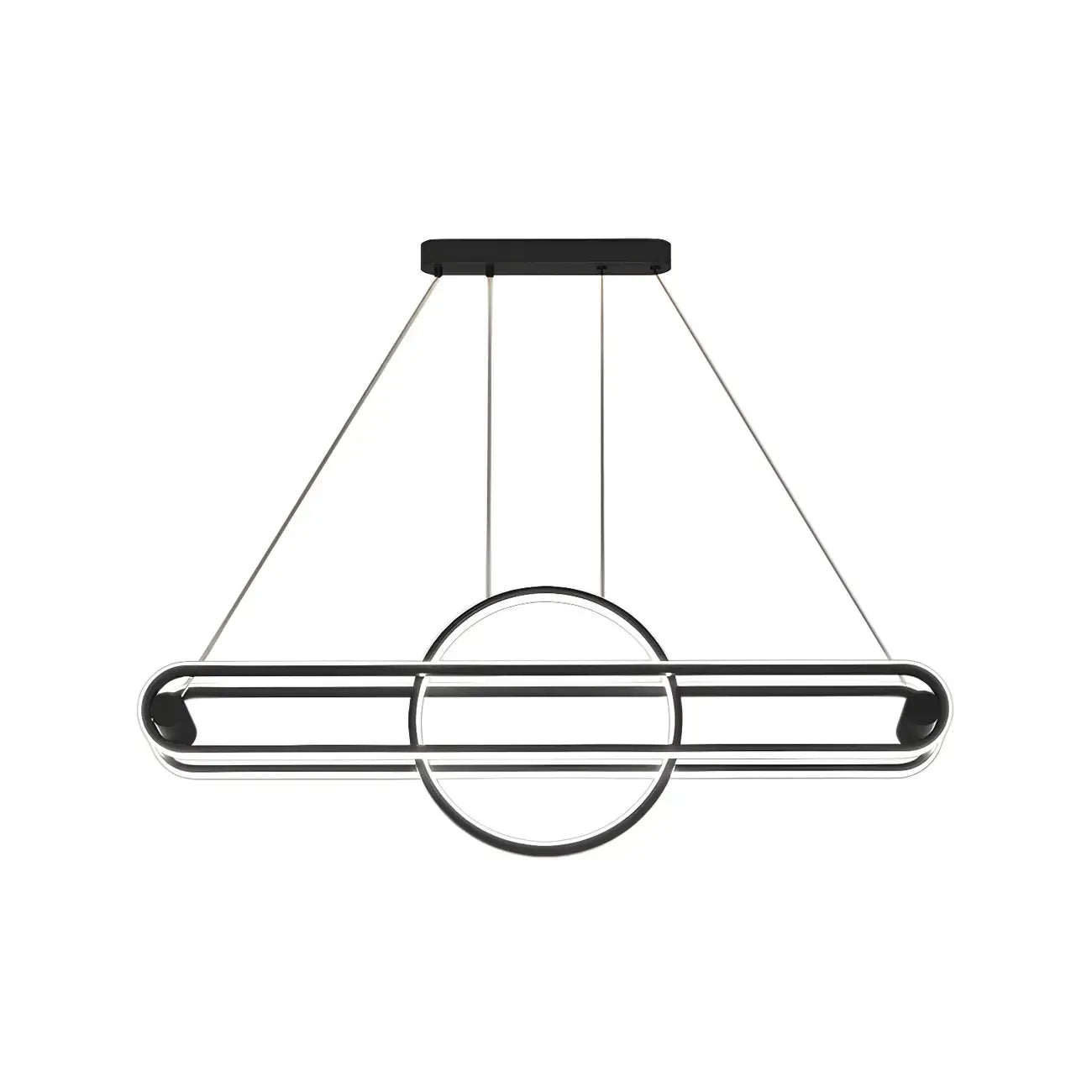 Adjustable Modern Iron Linear Pendant Light