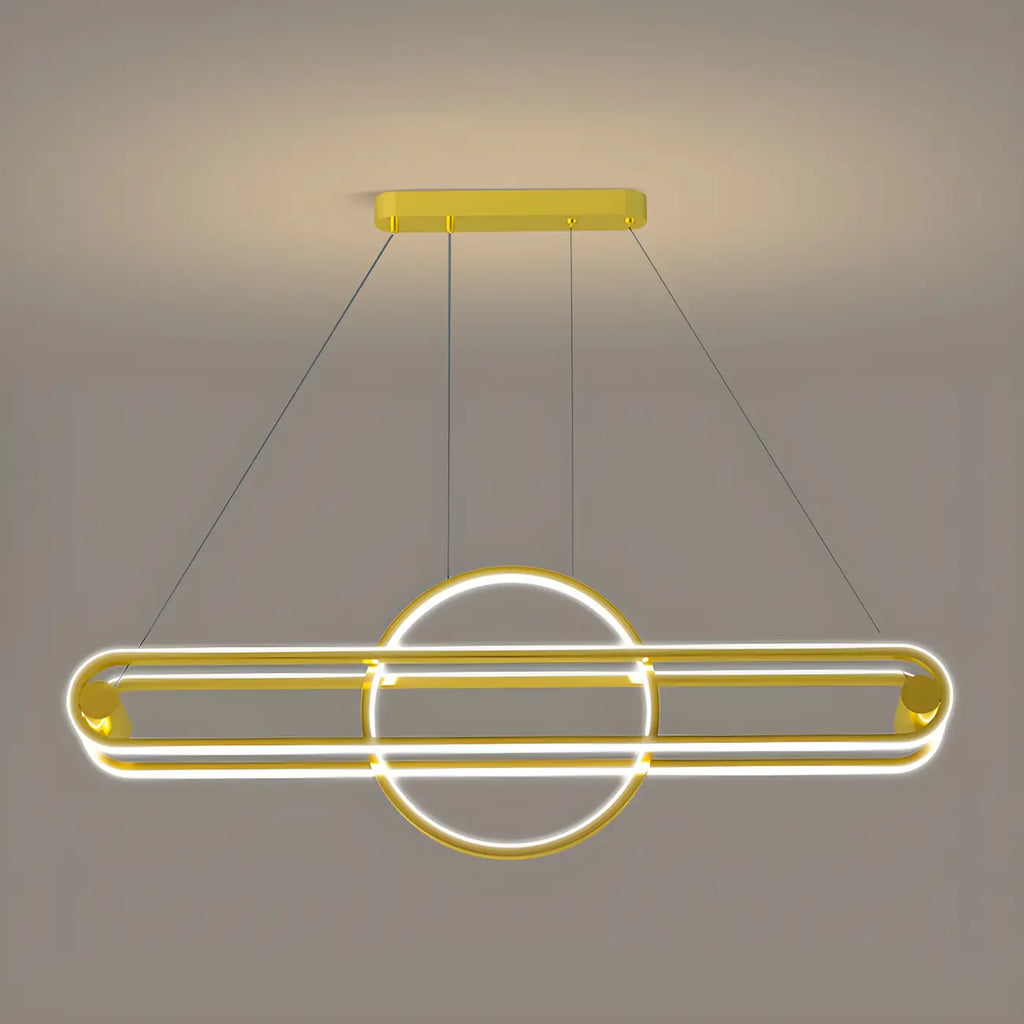 Adjustable Modern Iron Linear Pendant Light