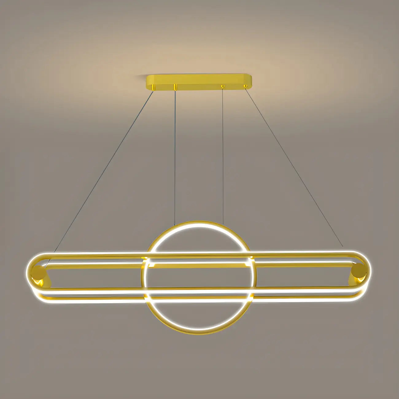 Adjustable Modern Iron Linear Pendant Light