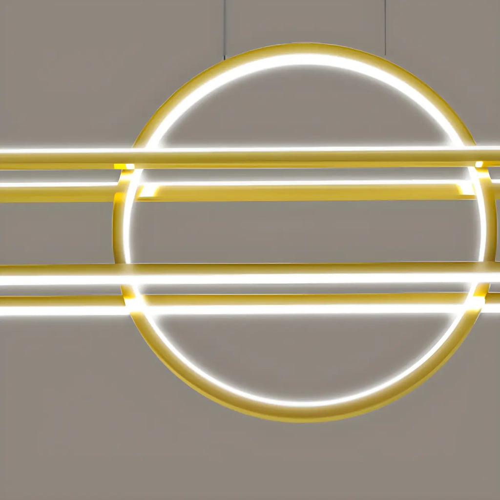 Adjustable Modern Iron Linear Pendant Light