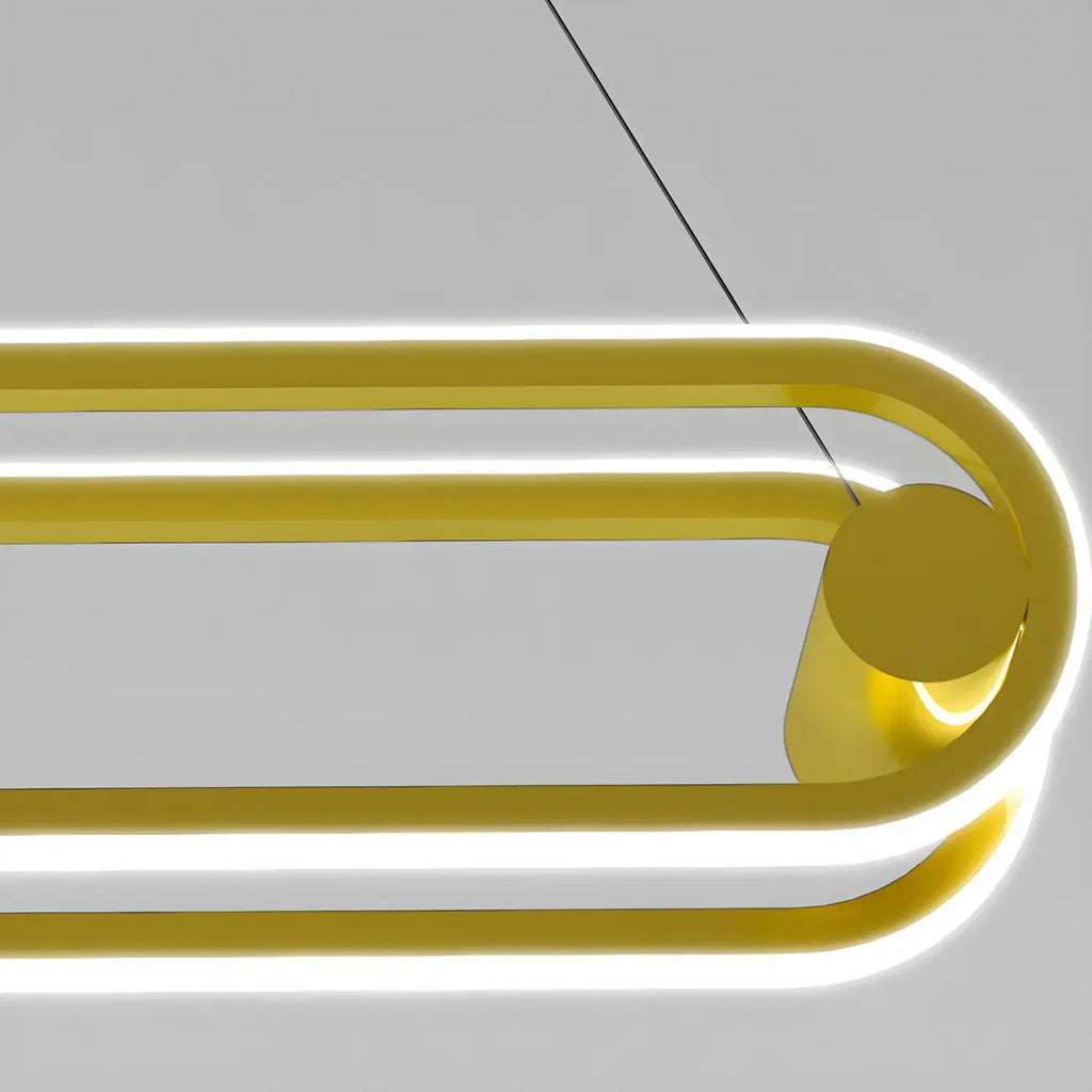 Adjustable Modern Iron Linear Pendant Light