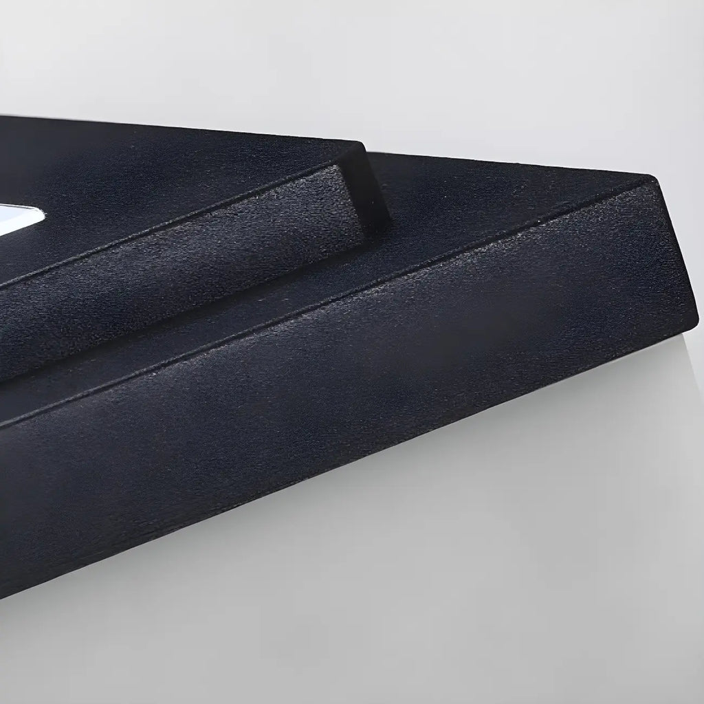 Modern Solar White Cube Outdoor Post Lights