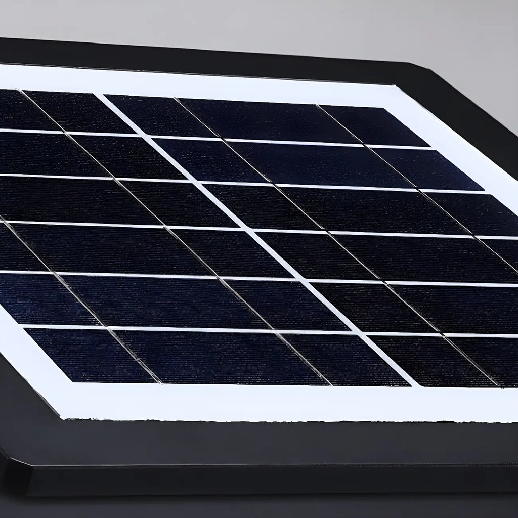 Modern Solar White Cube Outdoor Post Lights