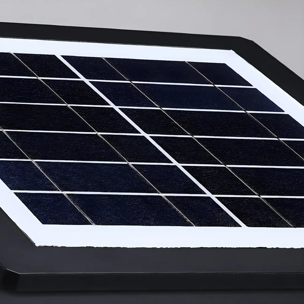 Modern Solar White Cube Outdoor Post Lights