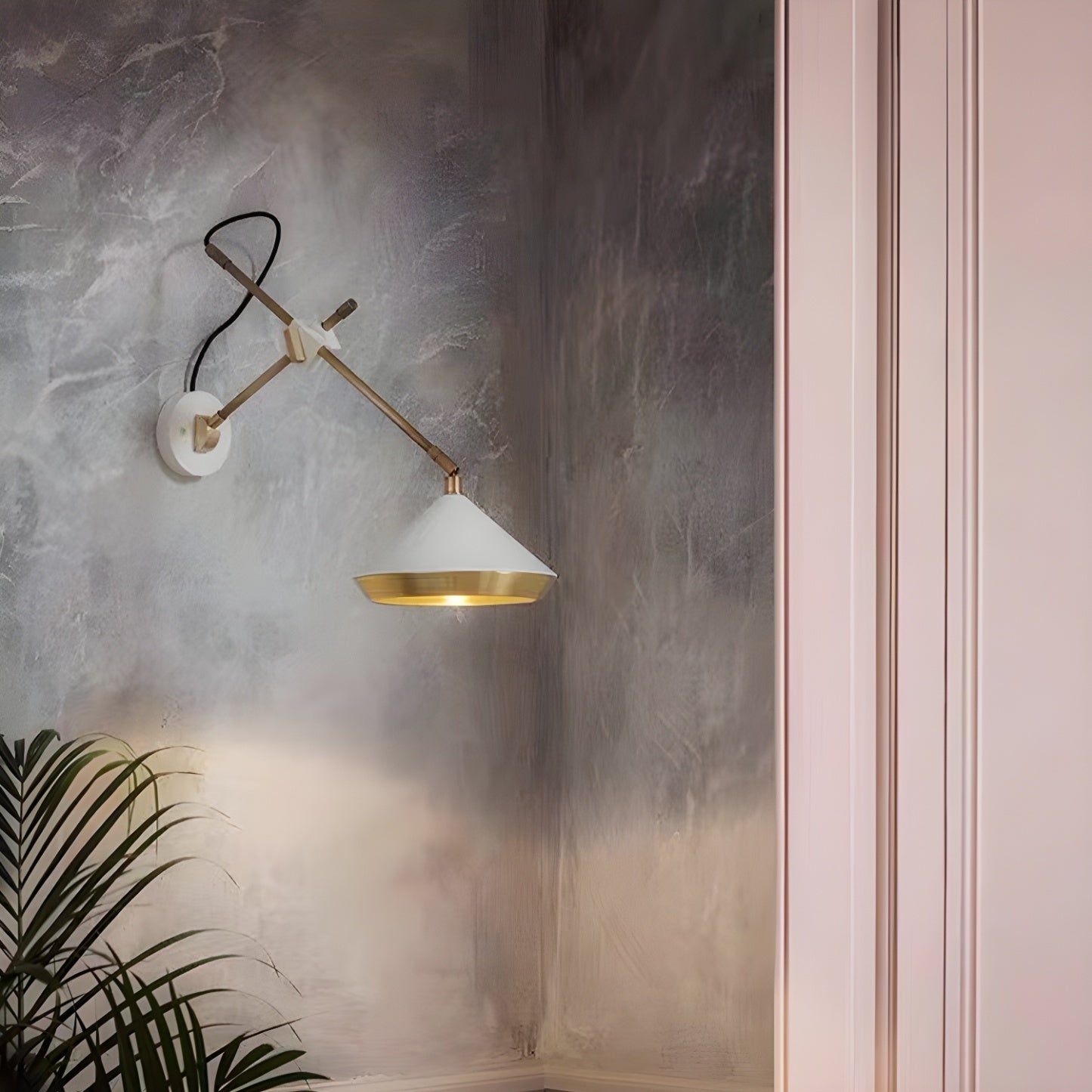 Modern Metal Adjustable Swing Arm Wall Light
