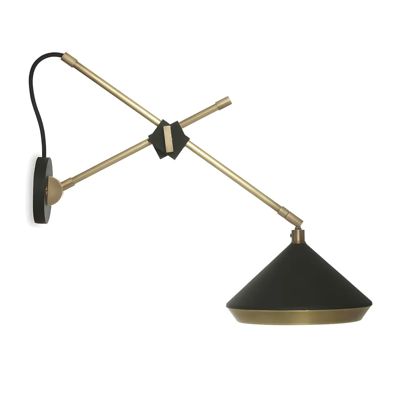 Modern Metal Adjustable Swing Arm Wall Light
