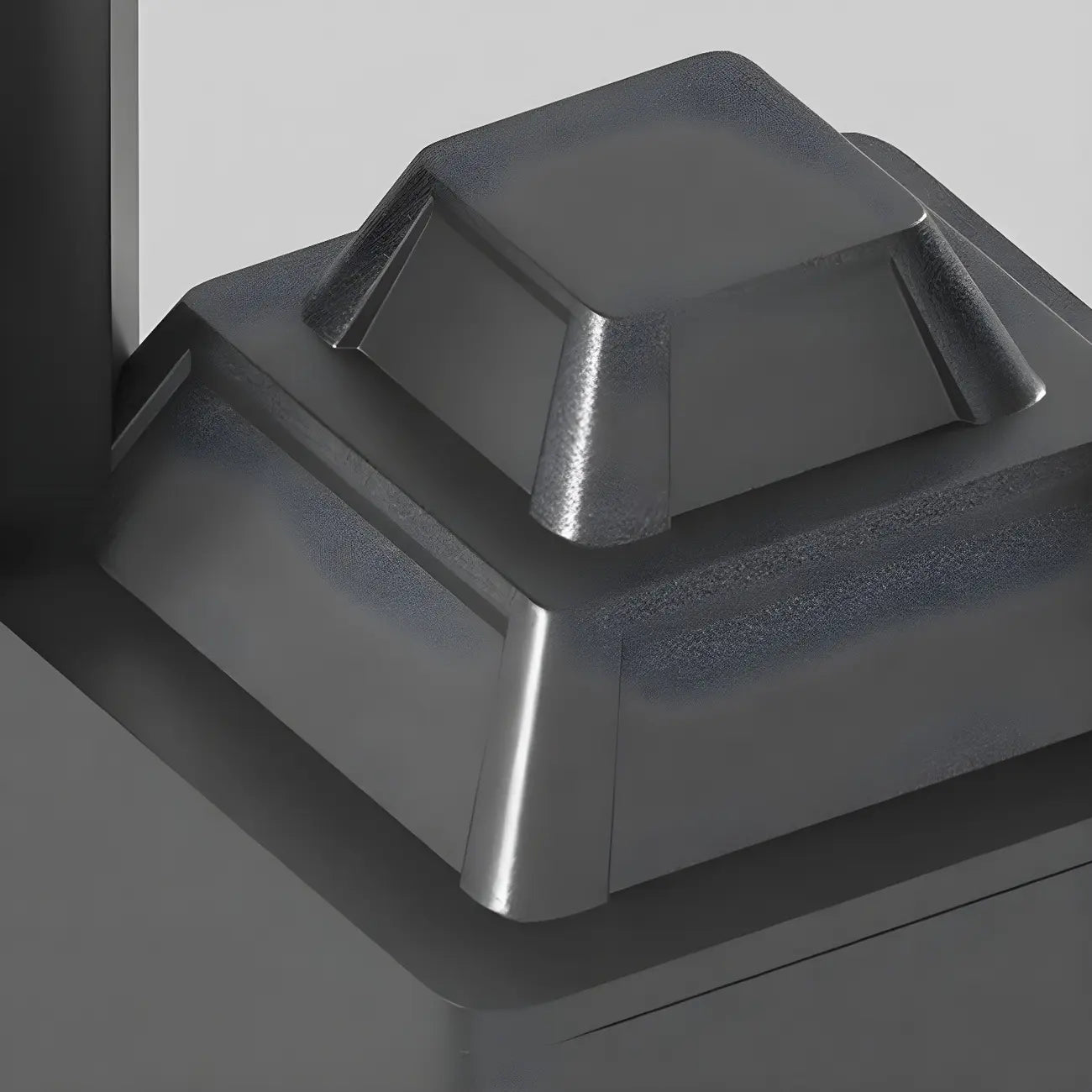 Stylish Solar Black LED Metal Outdoor Post Lights