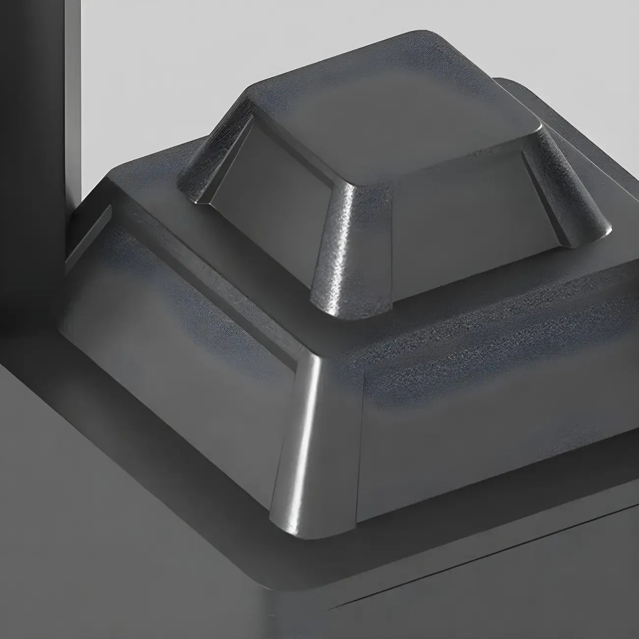 Stylish Solar Black LED Metal Outdoor Post Lights