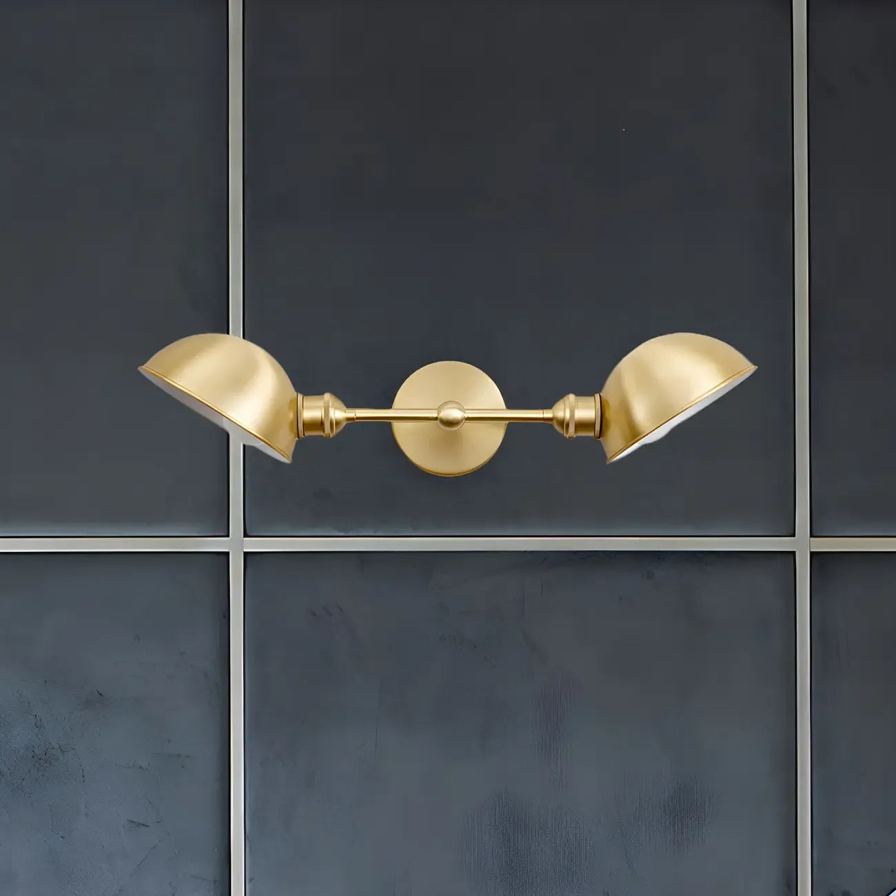 Traditional Dome Vanity Light Dual Bulbs for Bathroom Fixture