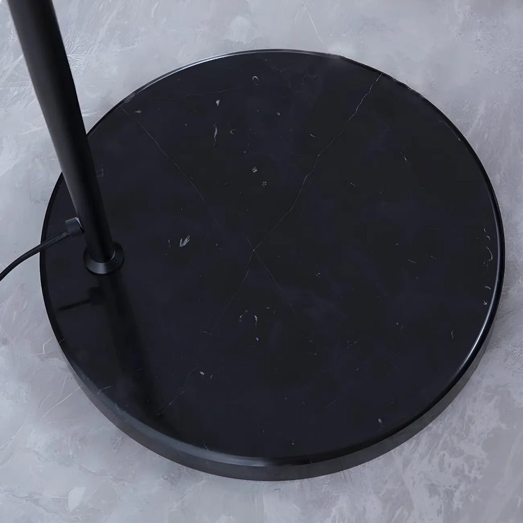 Black Dome Iron Arched Floor Lamp with Foot Switch