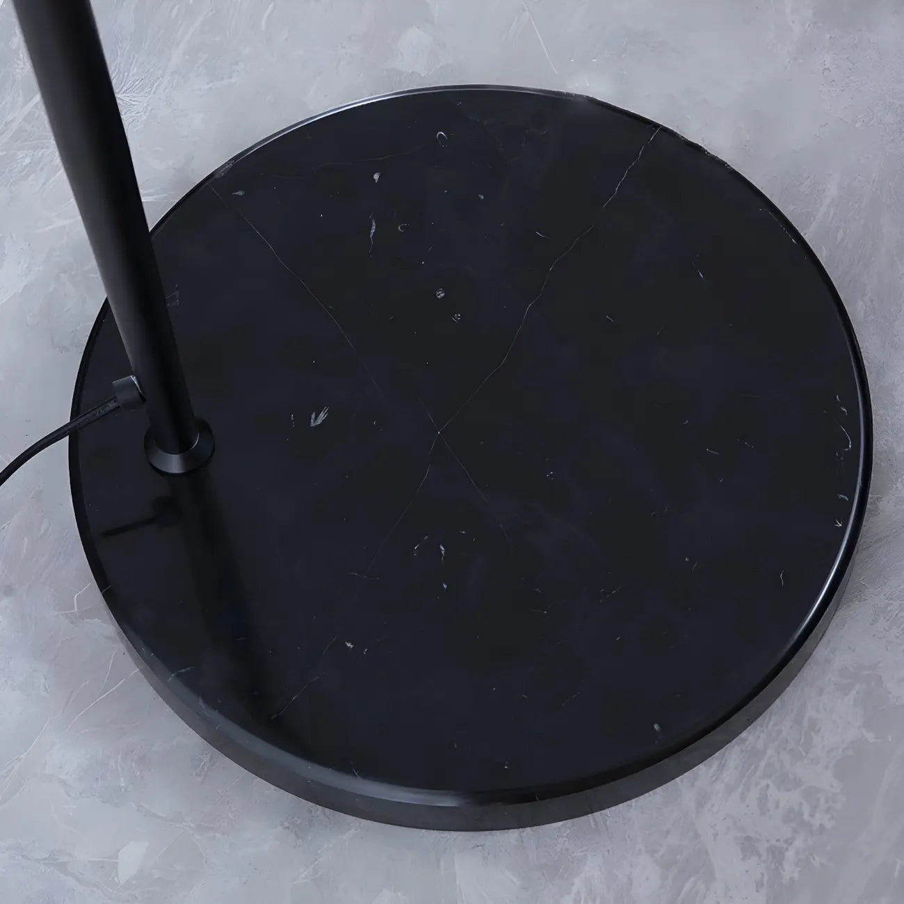 Black Dome Iron Arched Floor Lamp with Foot Switch