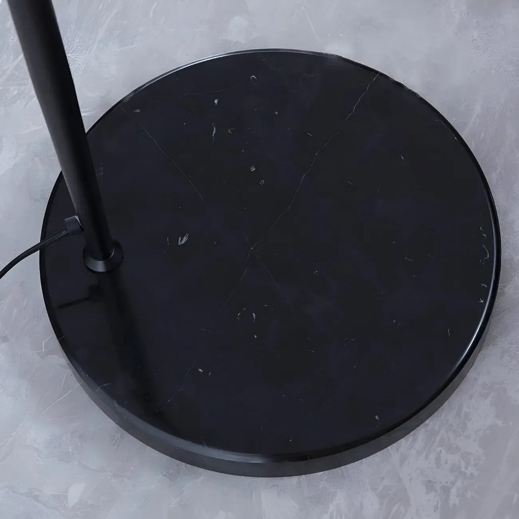 Black Dome Iron Arched Floor Lamp with Foot Switch