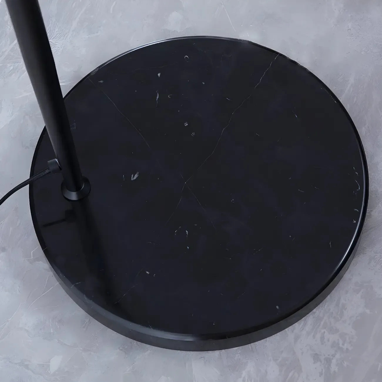 Black Dome Iron Arched Floor Lamp with Foot Switch