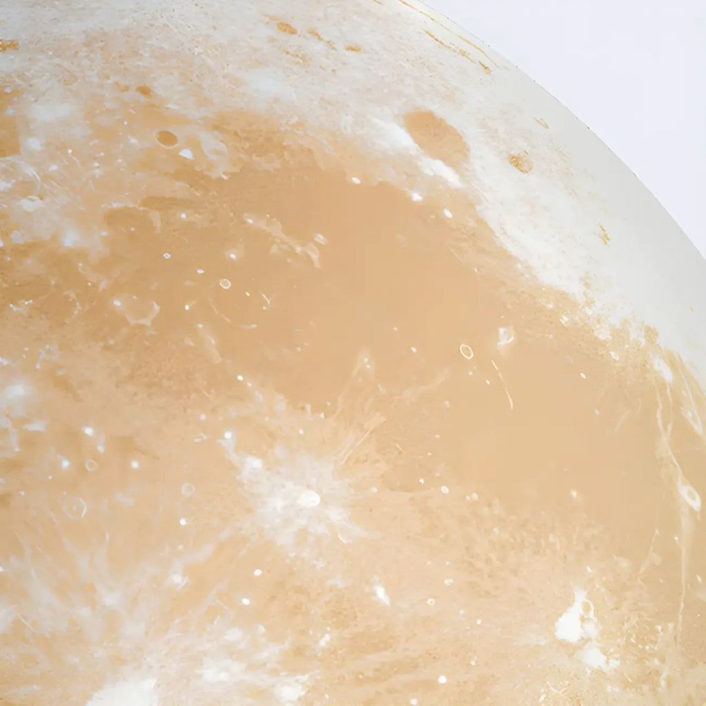 White Resin Moon-Shaped Post Cap Light