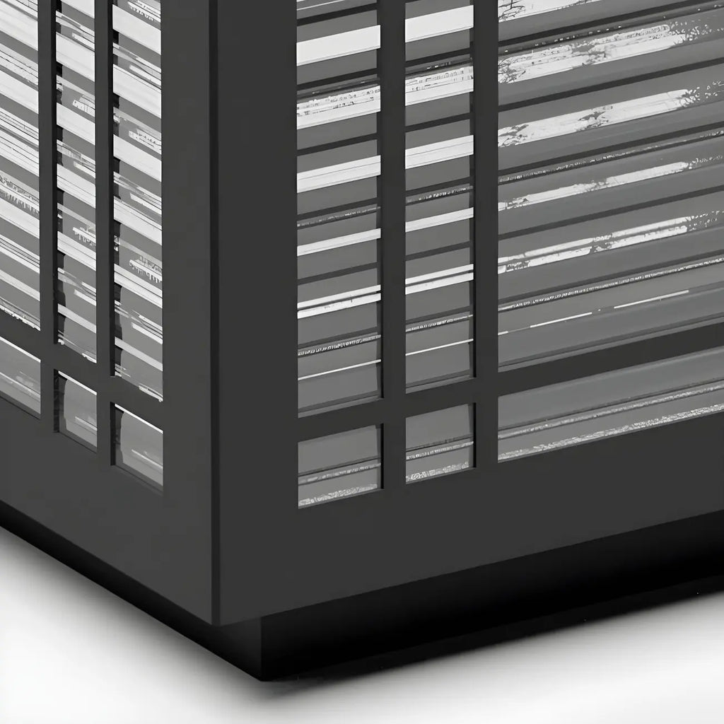 Solar Black Warm Light LED Outdoor Post Lights