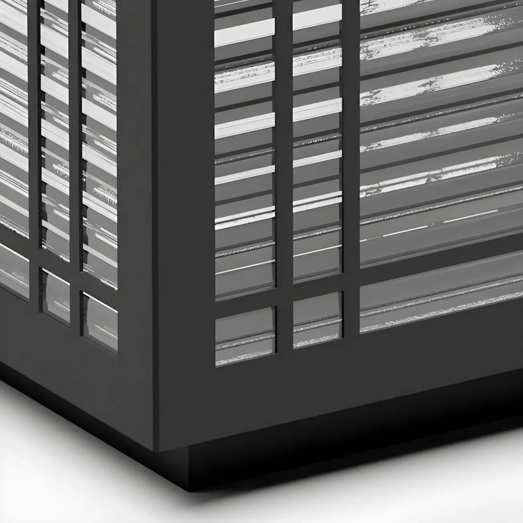 Solar Black Warm Light LED Outdoor Post Lights