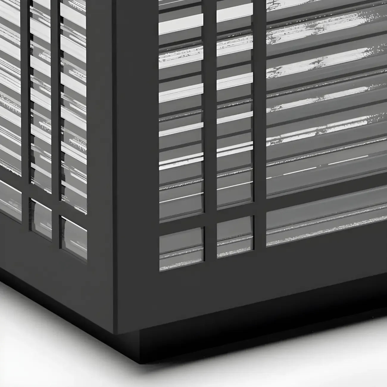 Solar Black Warm Light LED Outdoor Post Lights