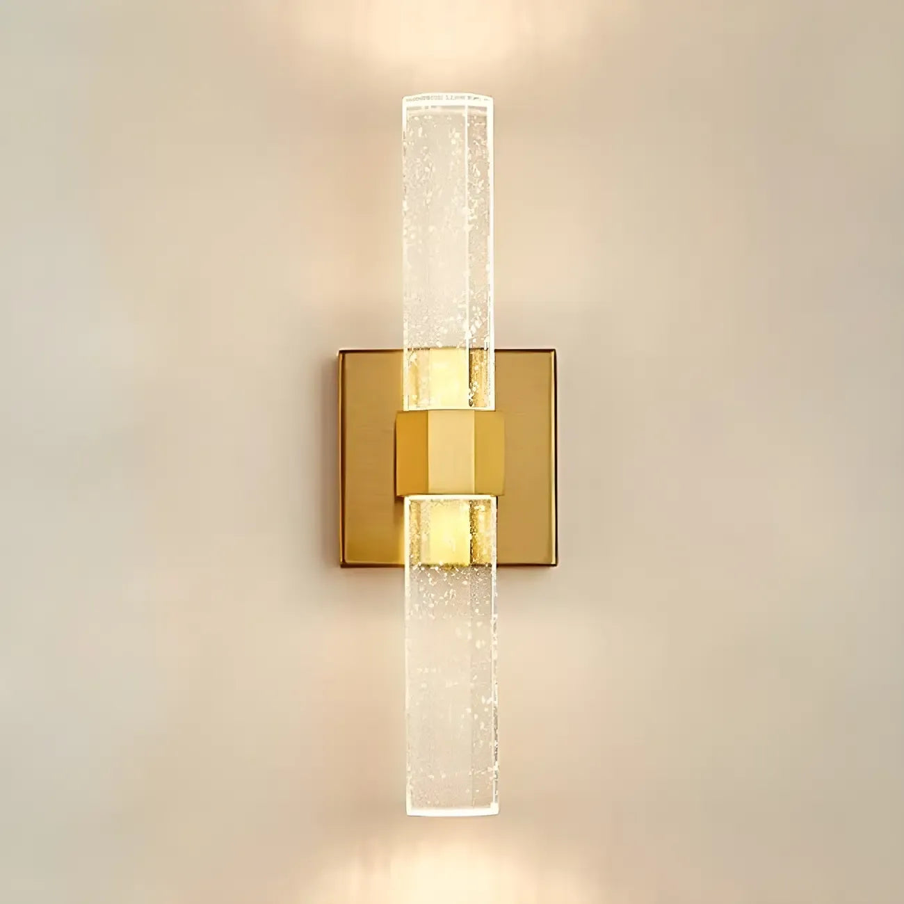 Stylish LED Vanity Light with Crystal Shade for Bathroom