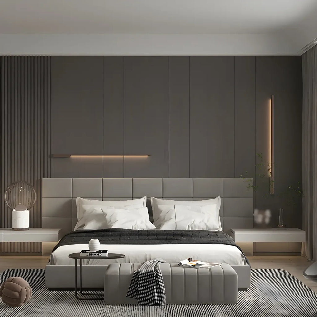 Stylish Sleek Modern Black Linear LED Vanity Wall Light