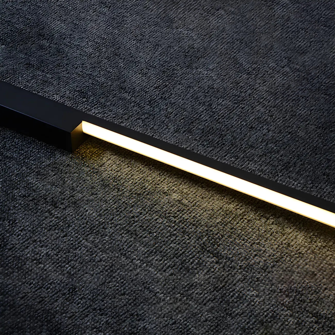 Stylish Sleek Modern Black Linear LED Vanity Wall Light
