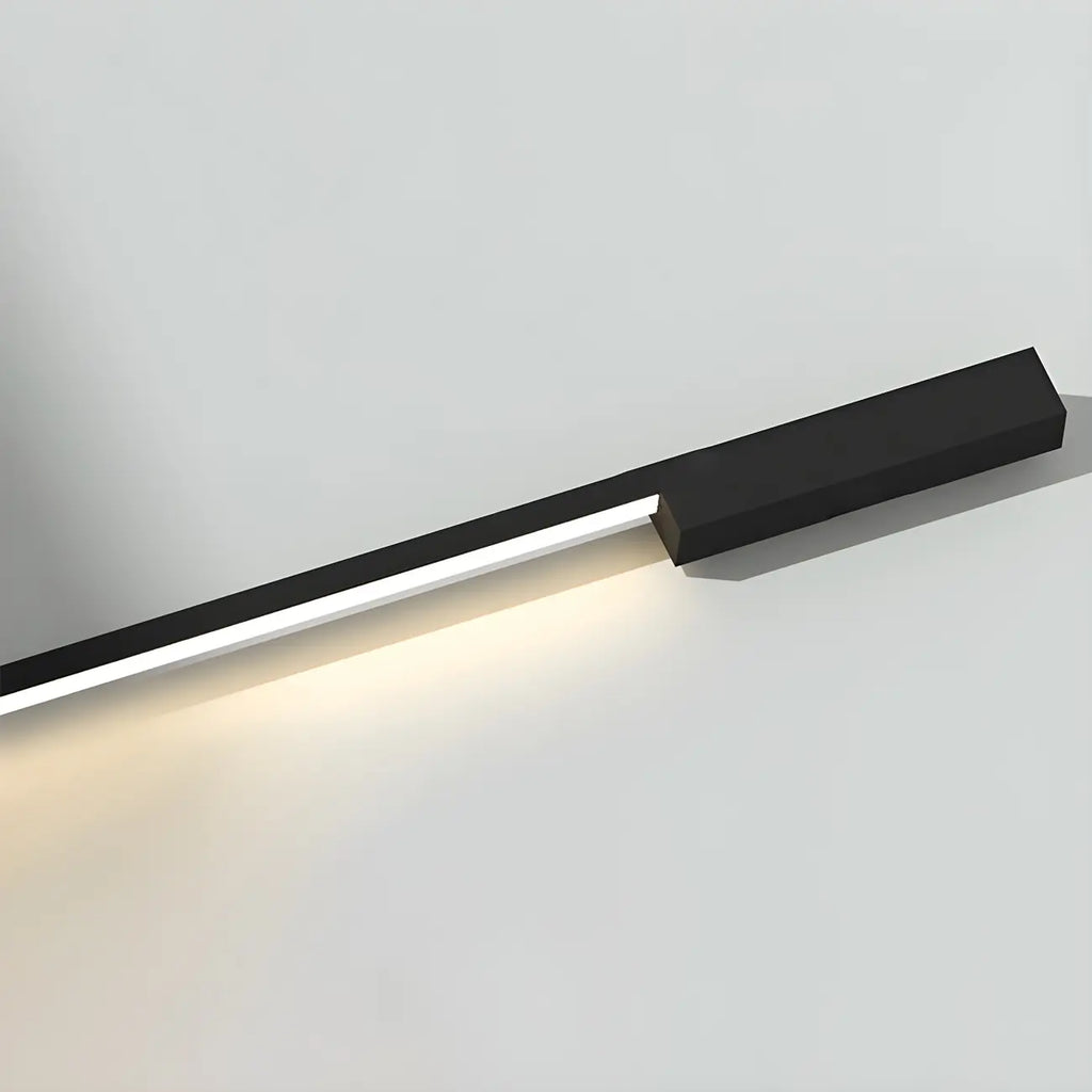 Stylish Sleek Modern Black Linear LED Vanity Wall Light