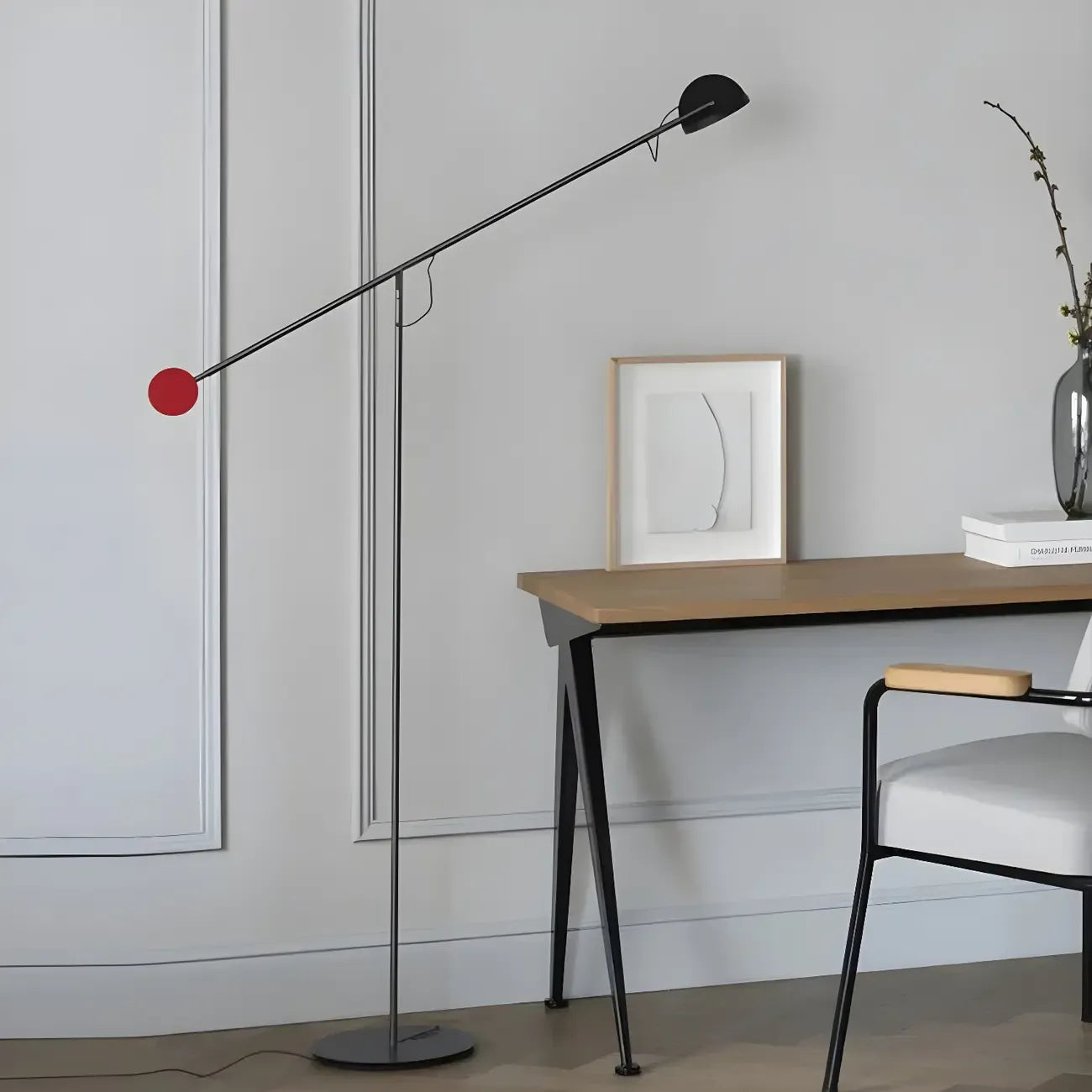 Modern Balance Arm LED Floor Lamp Metal for Living Room