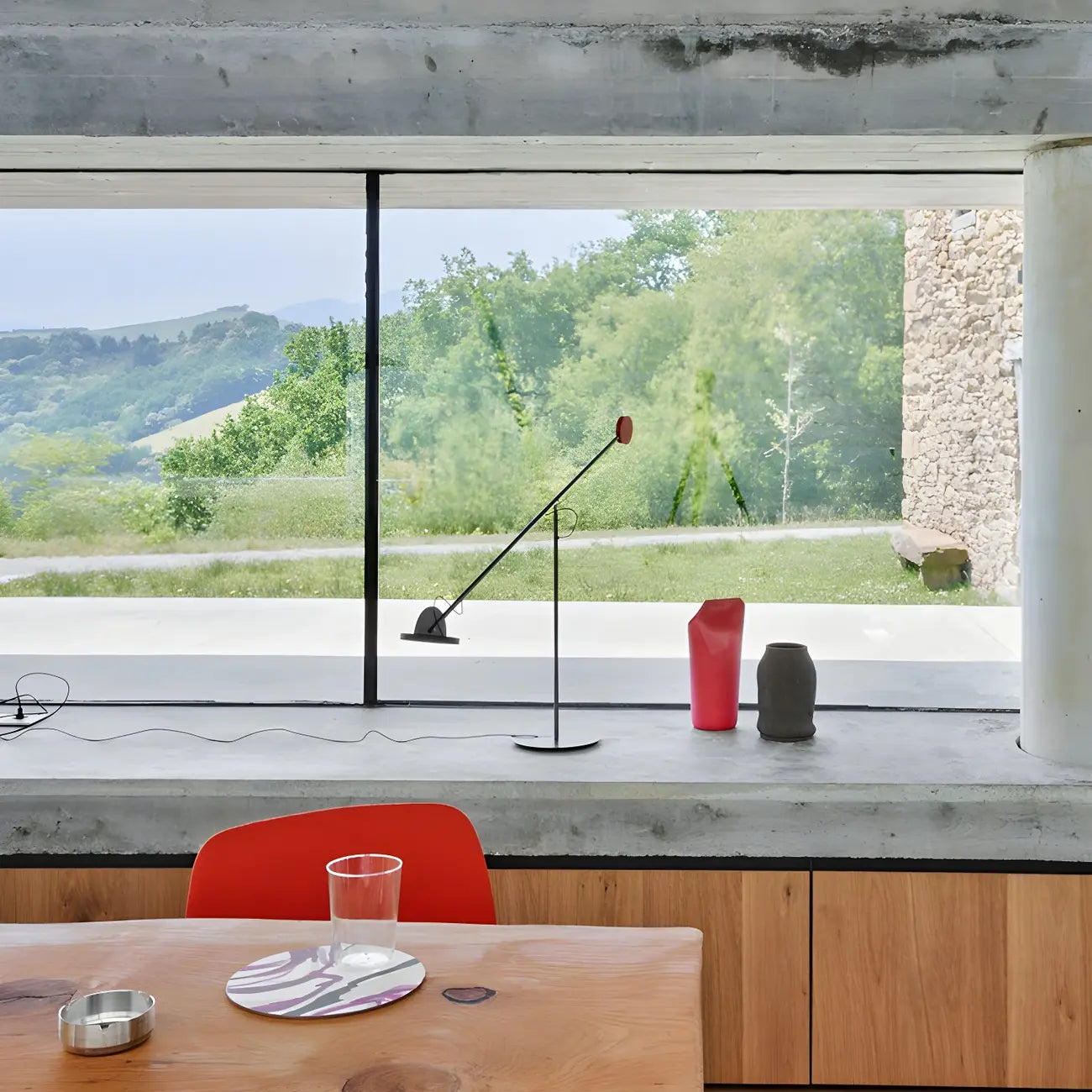 Modern Balance Arm LED Floor Lamp Metal for Living Room